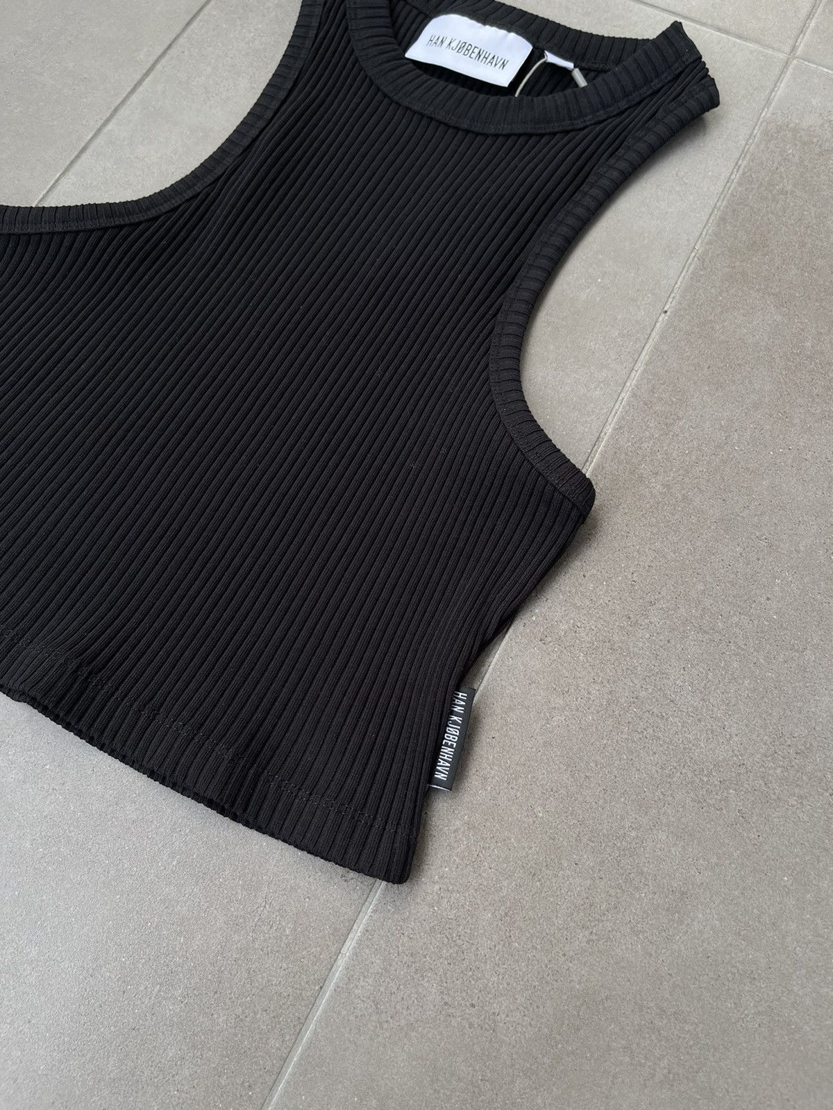 Han Kjobenhavn !DS! SS23 Han Kjobenhavn Cropped Racer Black Top Size US L / EU 52-54 / 3 - 9 Thumbnail