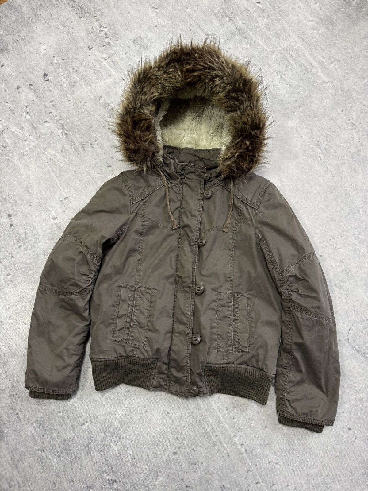 ONLY & SONS 😍Y2K RARE JACKET ONLY FUR AVANT GARDE RE STYLE Size L / US 10 / IT 46 - 2 Thumbnail