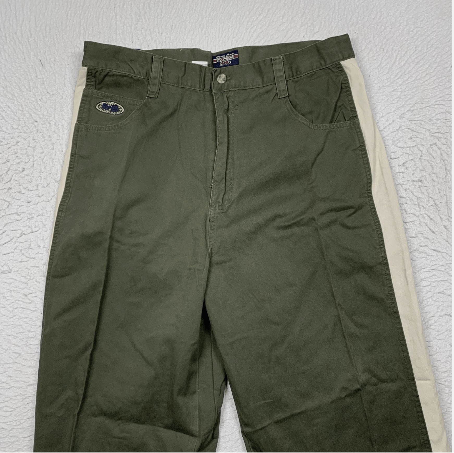 Wu-Tang Clan VINTAGE Wu Wear Pants 34x32 Green Twill Casual 90s Mens Size US 34 / EU 50 - 2 Thumbnail