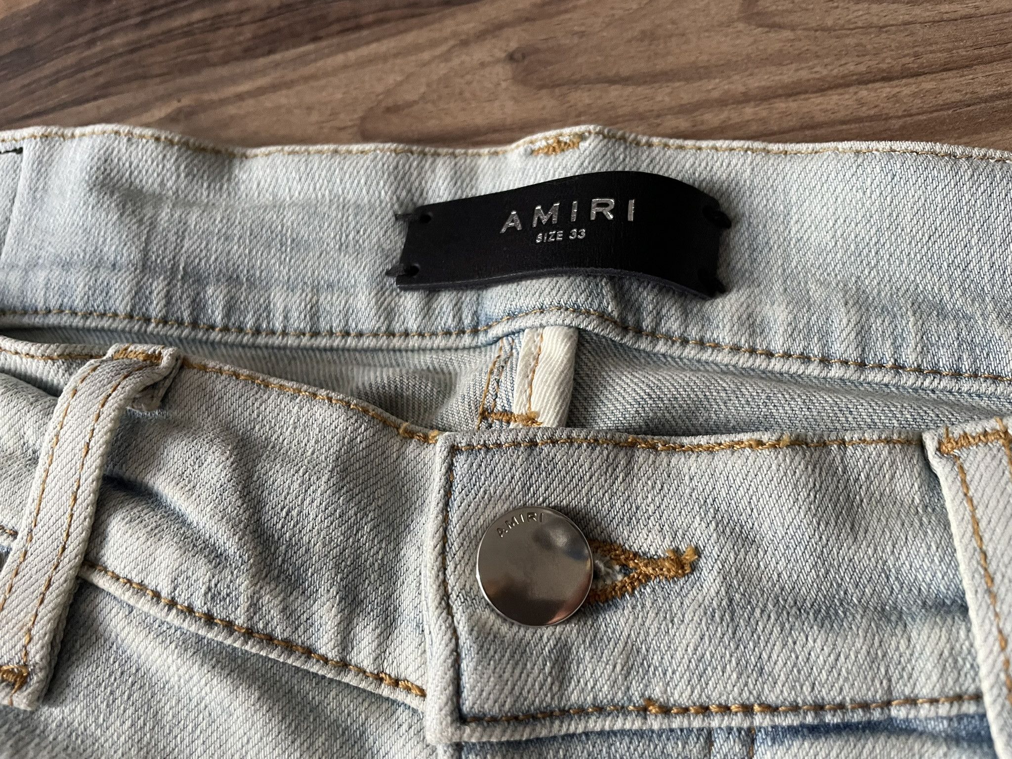 Amiri Amiri Light Indigo Skinny Denim Size US 33 - 3 Thumbnail