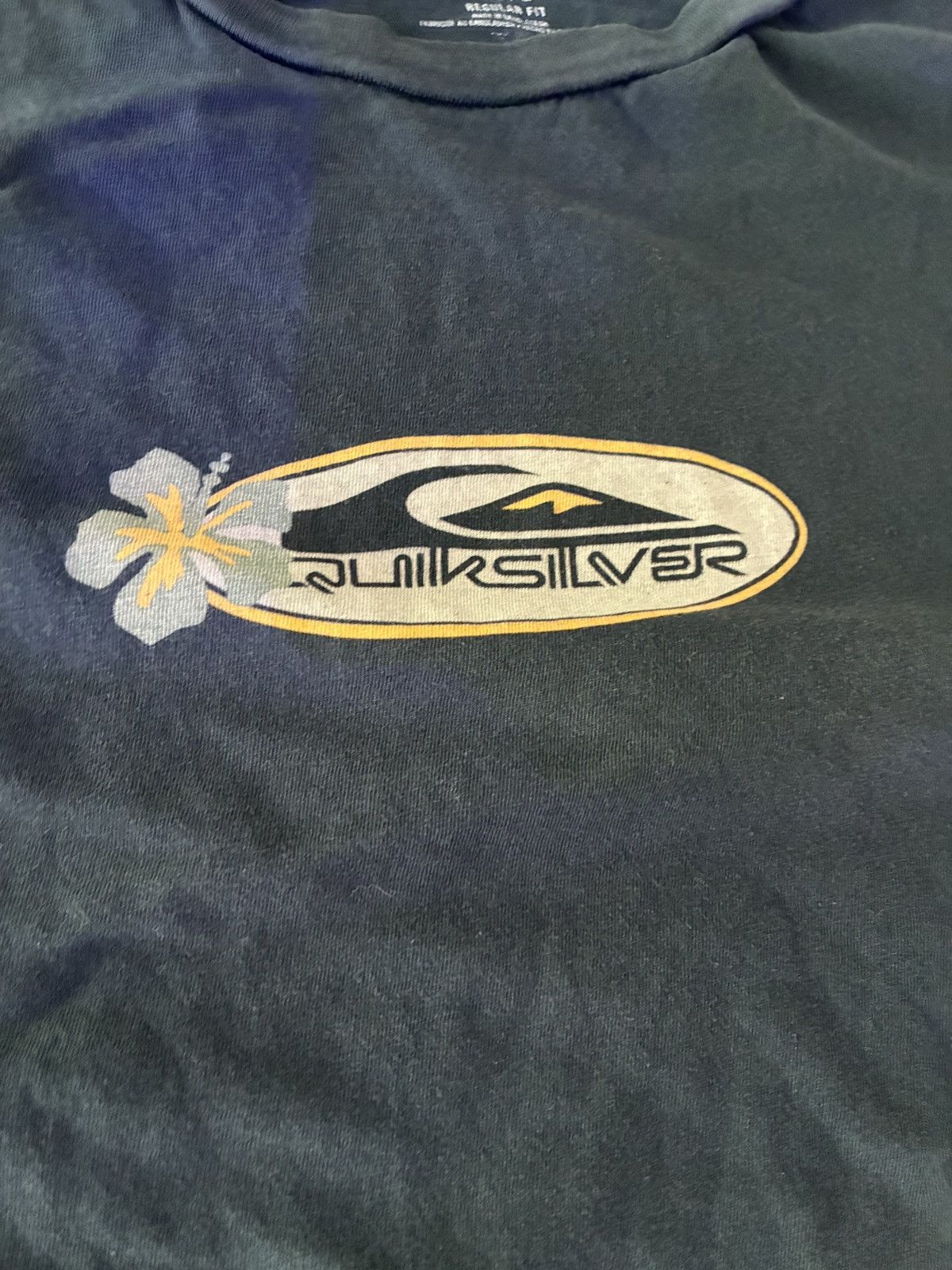 Quiksilver Quiksilver Graphic Tee Black Floral Logo Size L Size US L / EU 52-54 / 3 - 1 Thumbnail