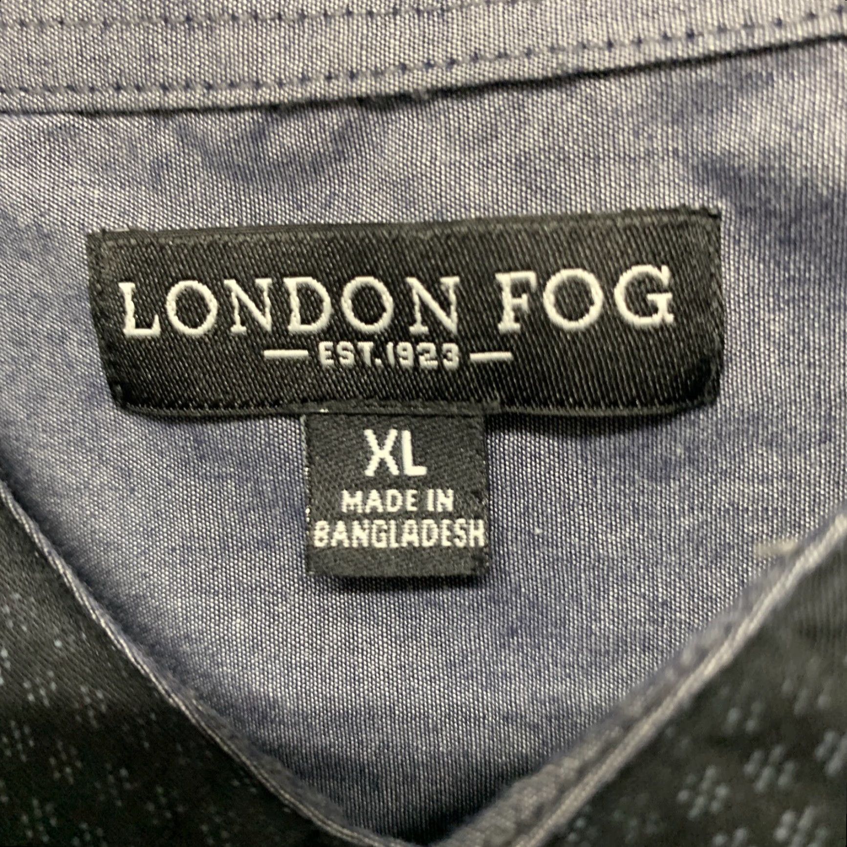 London Fog London Fog Button Up Shirt Mens XL Black Floral Long Sleeve Size XL Size US XL / EU 56 / 4 - 7 Thumbnail
