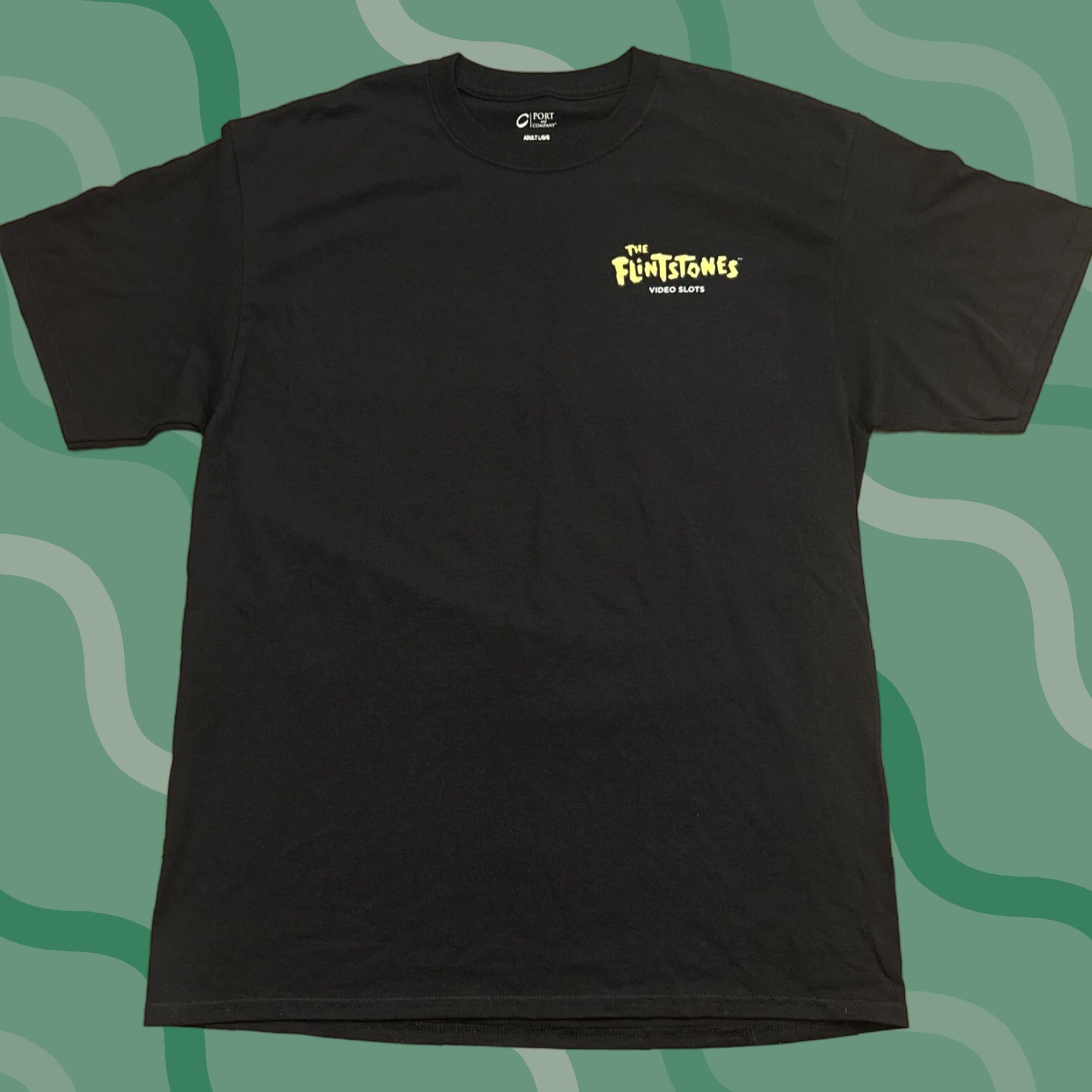 Vintage VINTAGE Hanna Barbera Flintstones Casino Video Slots T-Shirt Adult Large Black EUC Men’s L Shirt Size US L / EU 52-54 / 3 - 1 Thumbnail