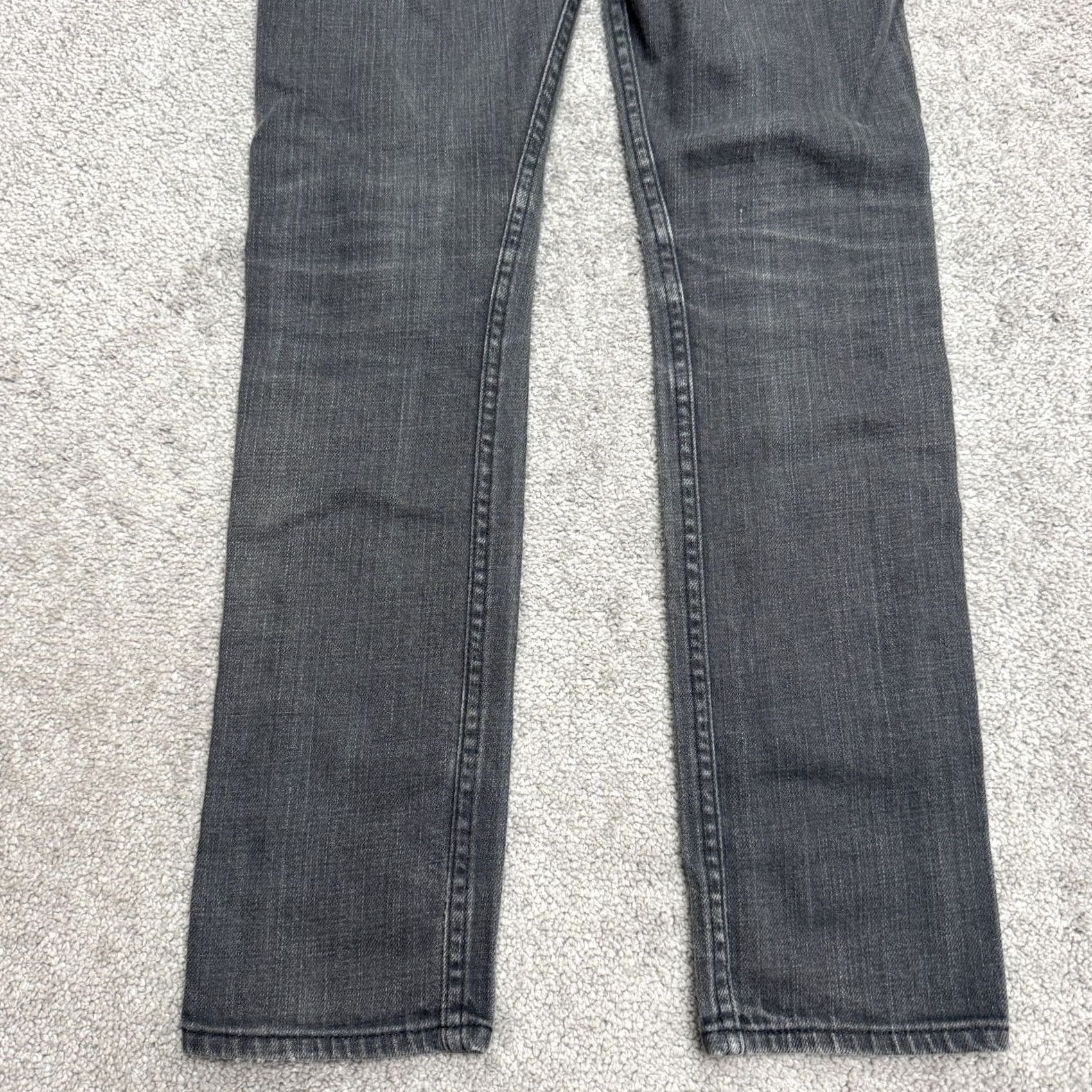 Levi's Levi's 510 Super Skinny Jeans Mens 28x30 Gray Charcoal Wash Stretch Denim Cotton Size US 28 / EU 44 - 4 Thumbnail