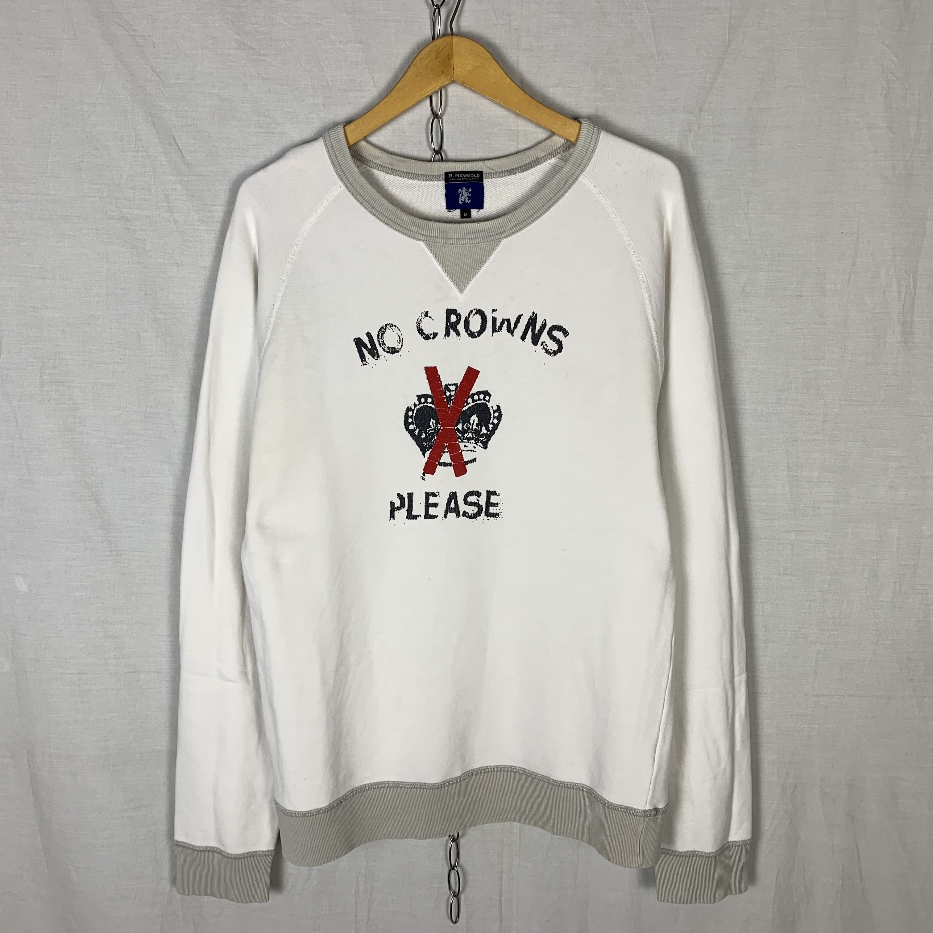 R.Newbold R. Newbold No Crowns Please Sweatshirt Crewneck Size US M / EU 48-50 / 2 - 1 Thumbnail