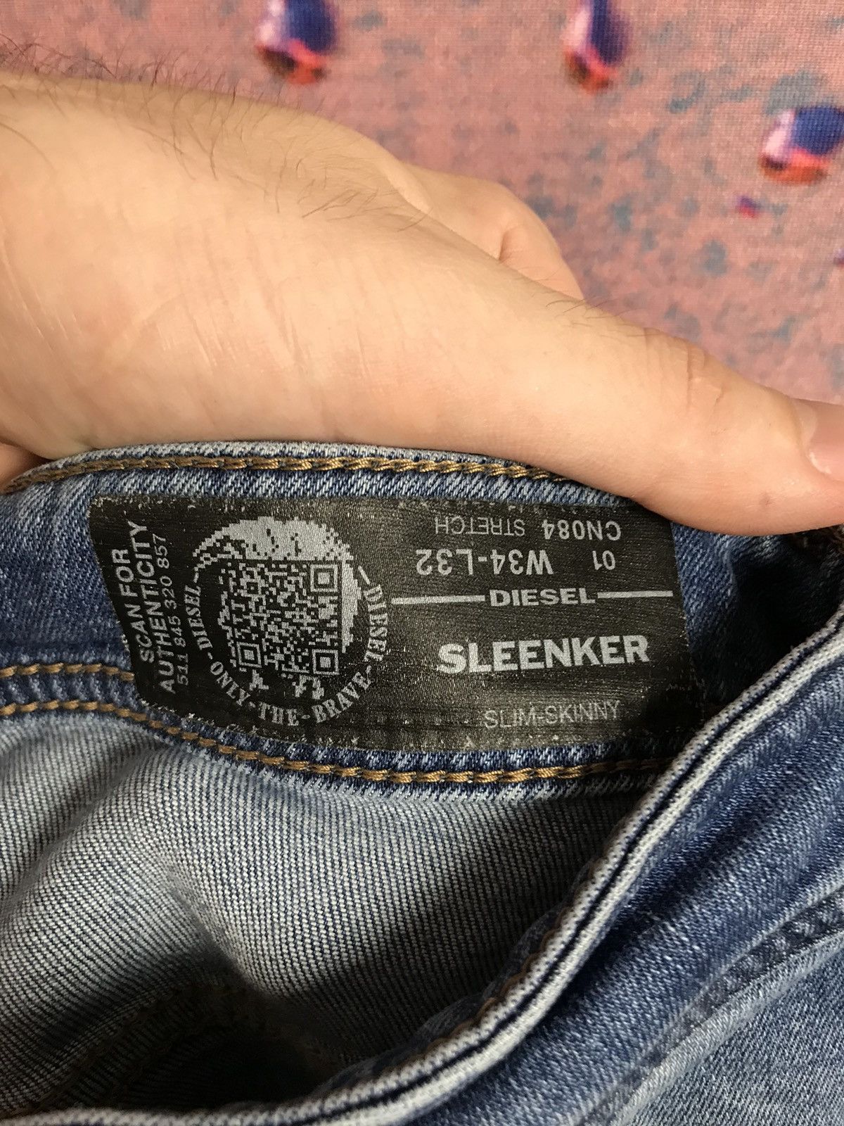 Diesel Diesel Sleenker luxury streetwear distressed jeans Size US 34 / EU 50 - 6 Thumbnail