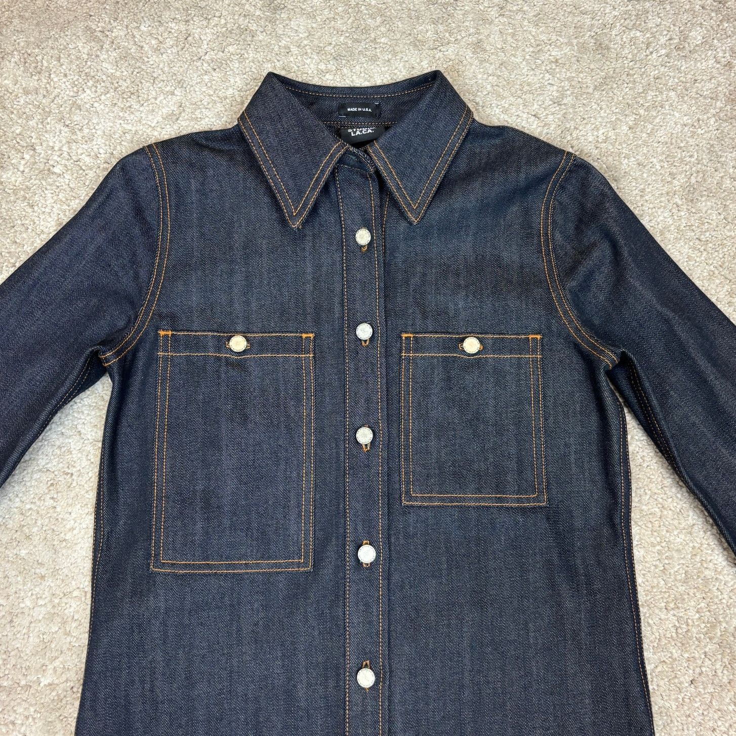 Sterling Ruby S.R. Studio L.A. CA. Button Down Contrast Stitch Shirt Small Size S / US 4 / IT 40 - 2 Thumbnail