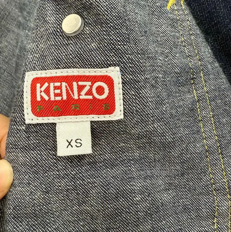 Kenzo KENZO Deep Blue Cotton Embroidered Jacket . Size XS / US 0-2 / IT 36-38 - 8 Thumbnail