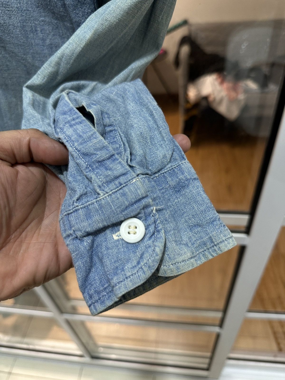 Warehouse Warehouse Japan Selvedge Denim Work Shirt Size US L / EU 52-54 / 3 - 5 Thumbnail