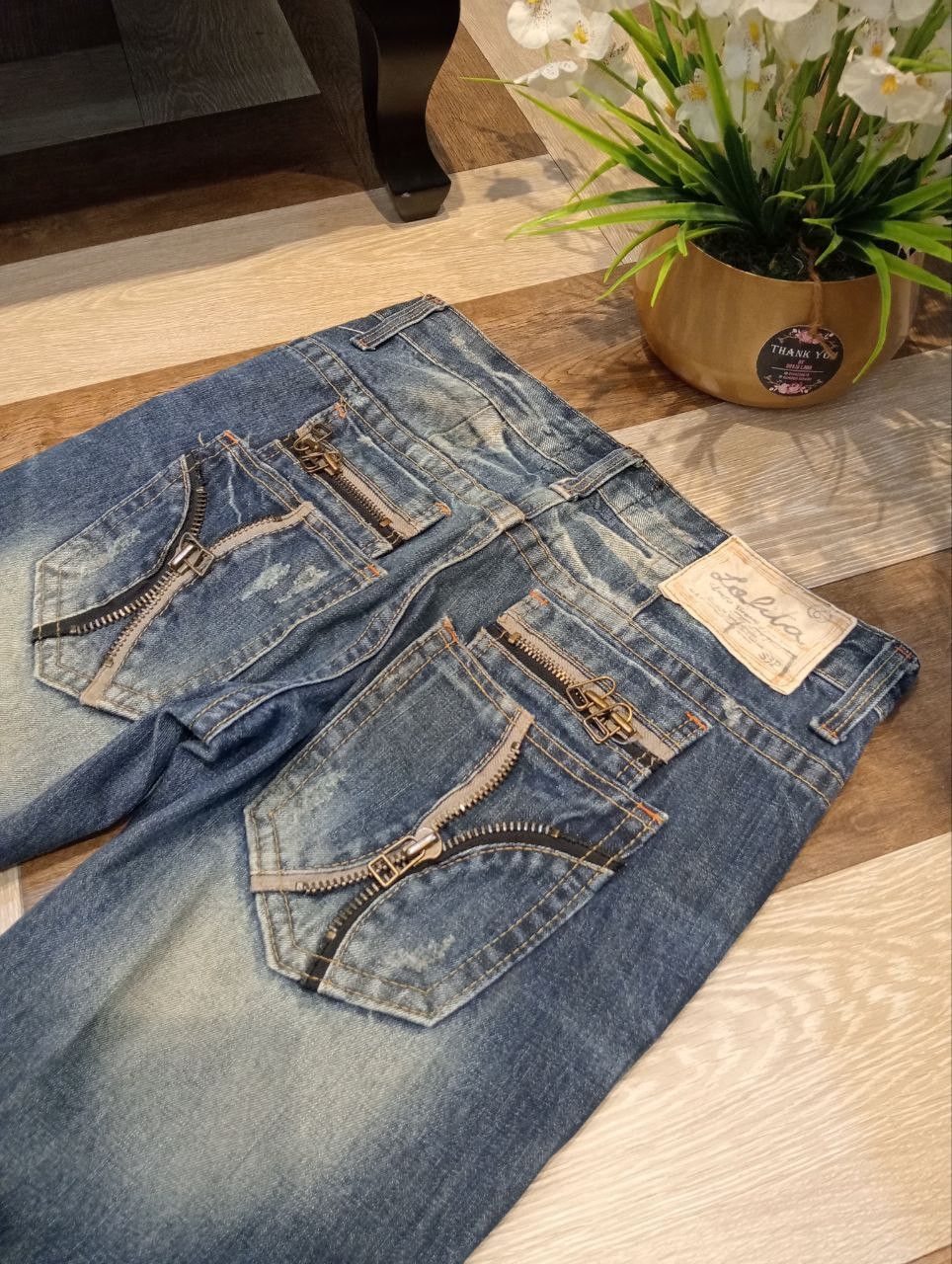 Japanese Brand LOLITA BY CONCERT CLUB WASHED BLUE DENIM JEANS Size US 30 / EU 46 - 12 Thumbnail