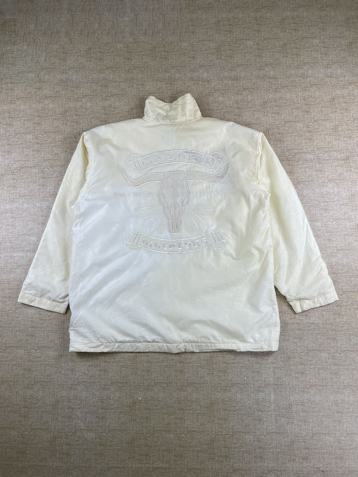 Japanese Brand × Vintage Vtg Gasper Cross Logo Like Chrome Hearts Embroidery Jacket Size US M / EU 48-50 / 2 - 1 Thumbnail