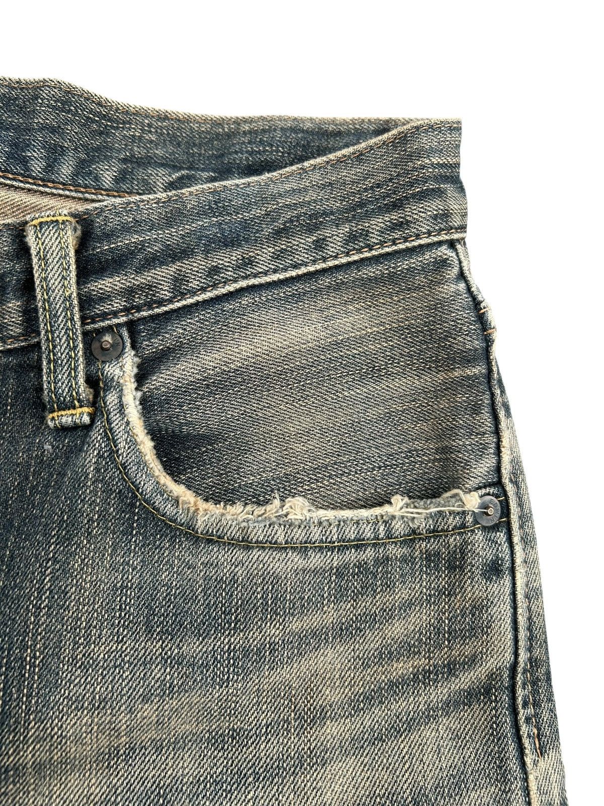 Kapital Vintage Edwin 505z Selvedge Rusty Distressed Denim jeans Size US 31 - 8 Thumbnail