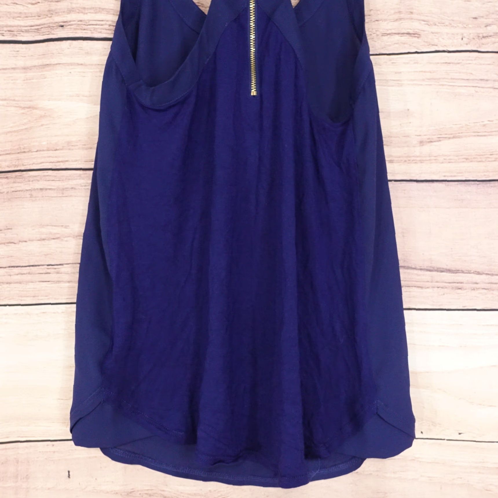 Express EXPRESS Sleeveless Blue Blouse Top Women's XS Regular Fit Casual Size XS / US 0-2 / IT 36-38 - 6 Thumbnail