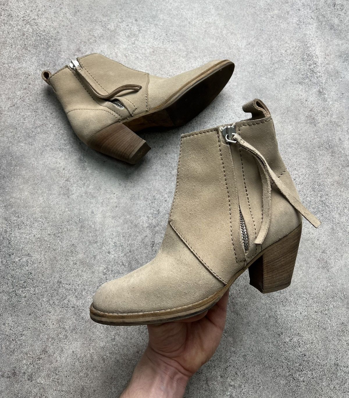 Acne Studios Acne Studios platform heels suede boots Size US 8 / IT 38 - 1 Thumbnail