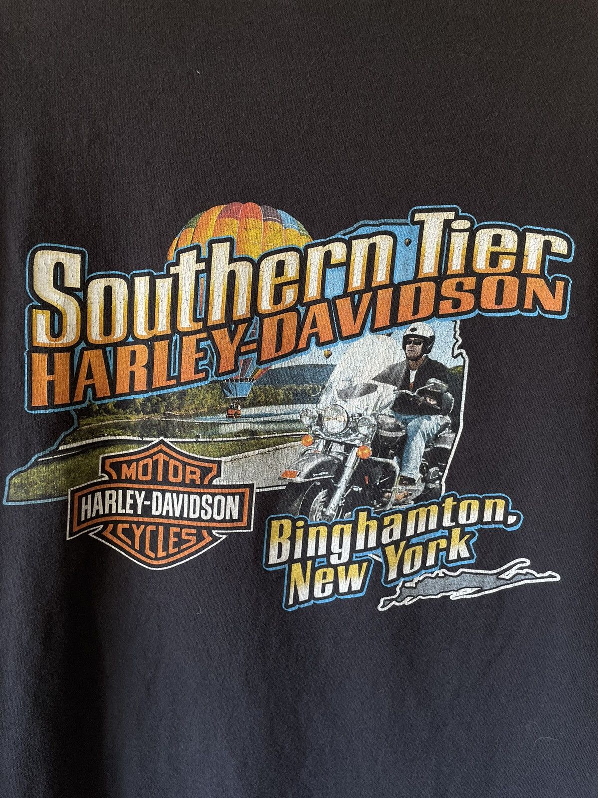 Harley Davidson × Vintage Vintage Oversized Flames Harley Davidson Dice tee Size US XXL / EU 58 / 5 - 8 Thumbnail