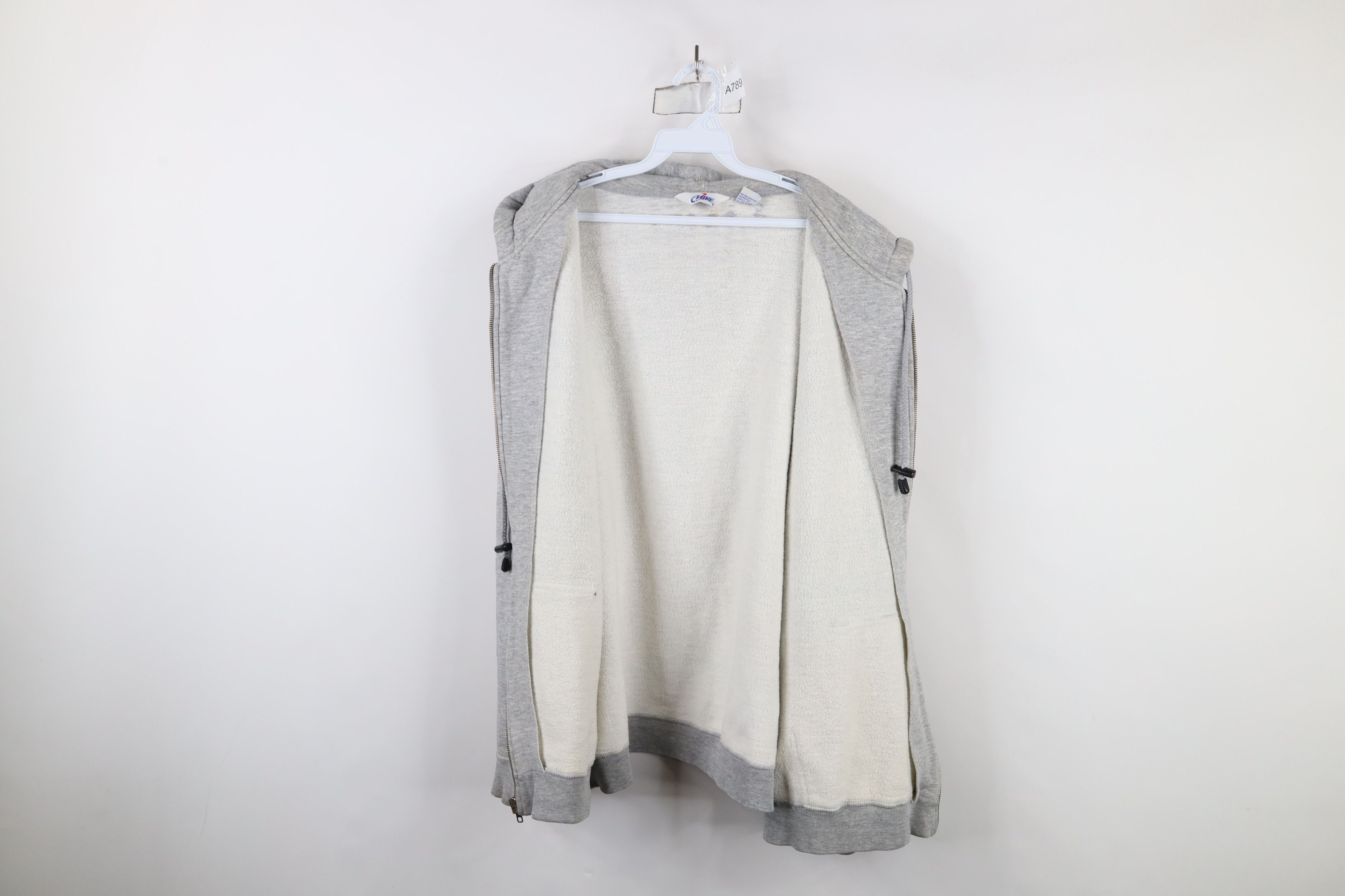 Vintage Vintage 90s Bike Full Zip Hoodie Sweatshirt Heather Gray Size US XL / EU 56 / 4 - 10 Thumbnail