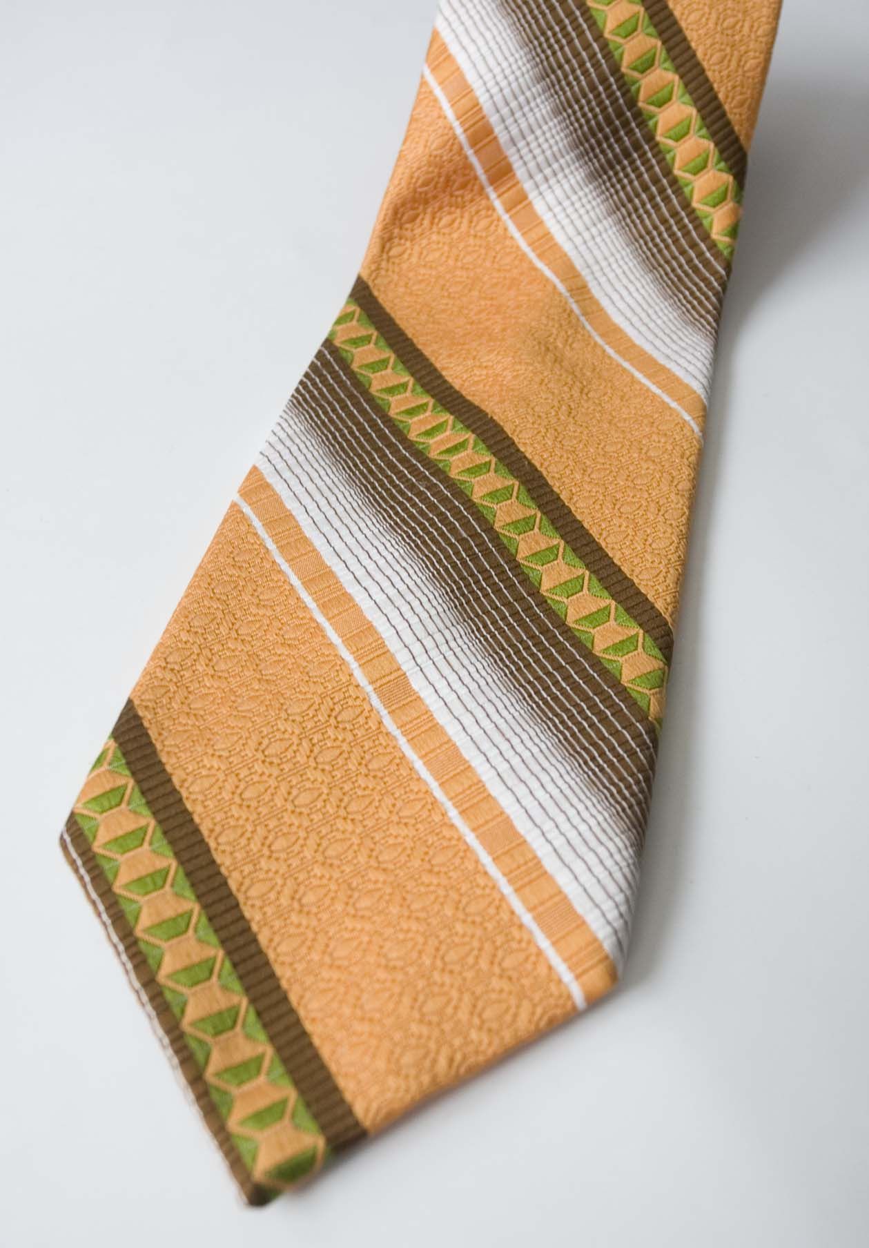 Christian Dior Monsieur Christian Dior Vintage Tie Orange Size ONE SIZE - 4 Thumbnail