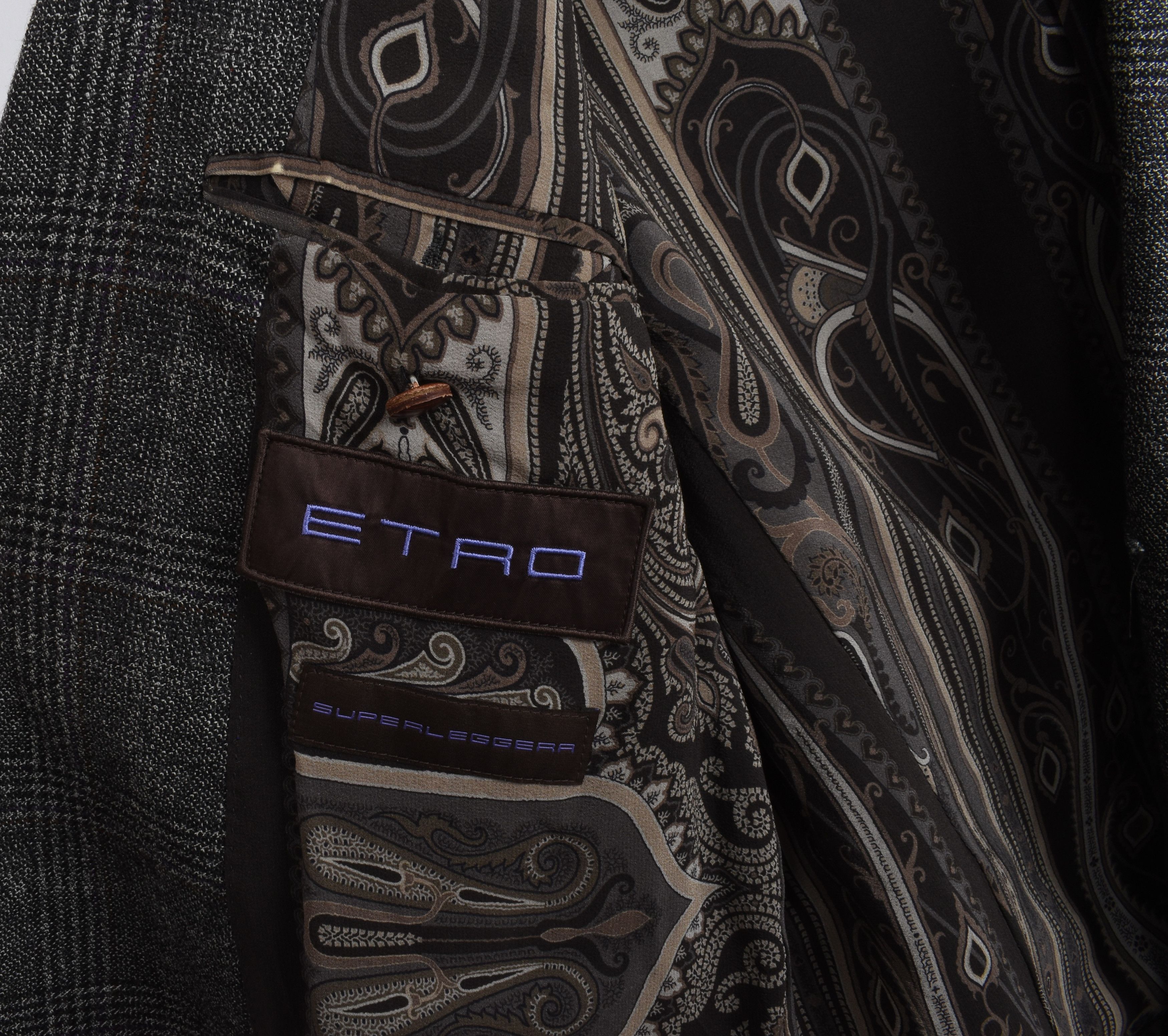Etro Etro Men Jacket blazer check double breasted Size M, S2067 Size US M / EU 48-50 / 2 - 8 Thumbnail
