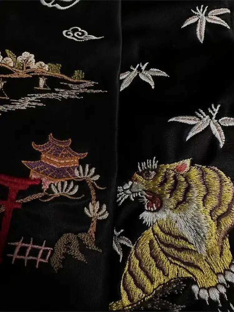 Yohji Yamamoto Yohji Yamamoto 04AW Tiger Stitches TIe Size ONE SIZE - 5 Thumbnail