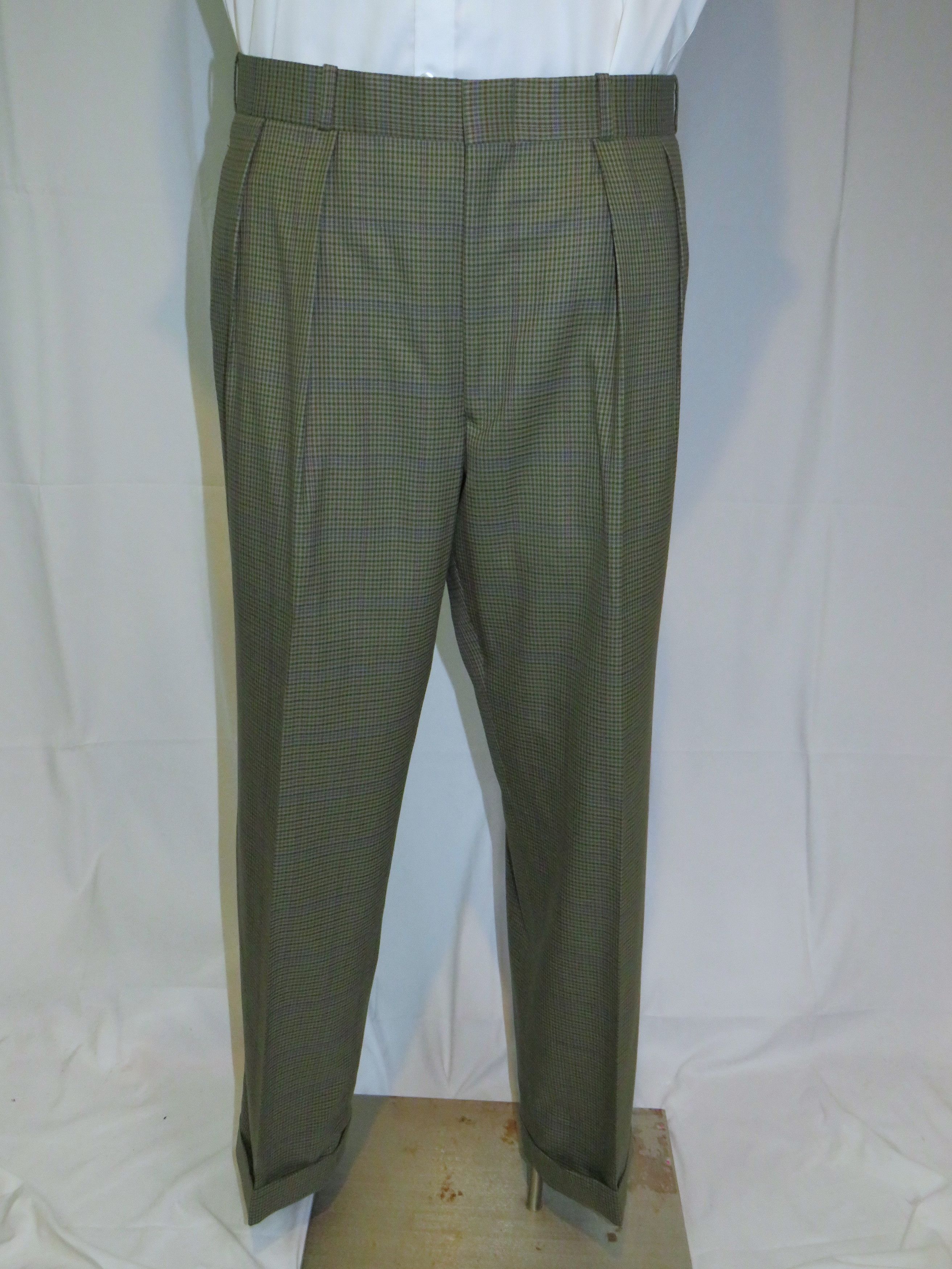 Bergdorf Goodman × Domenico Spano Bespoke Belted Guncheck Three Roll Two Hunting Suit 42R Size 42R - 12 Thumbnail