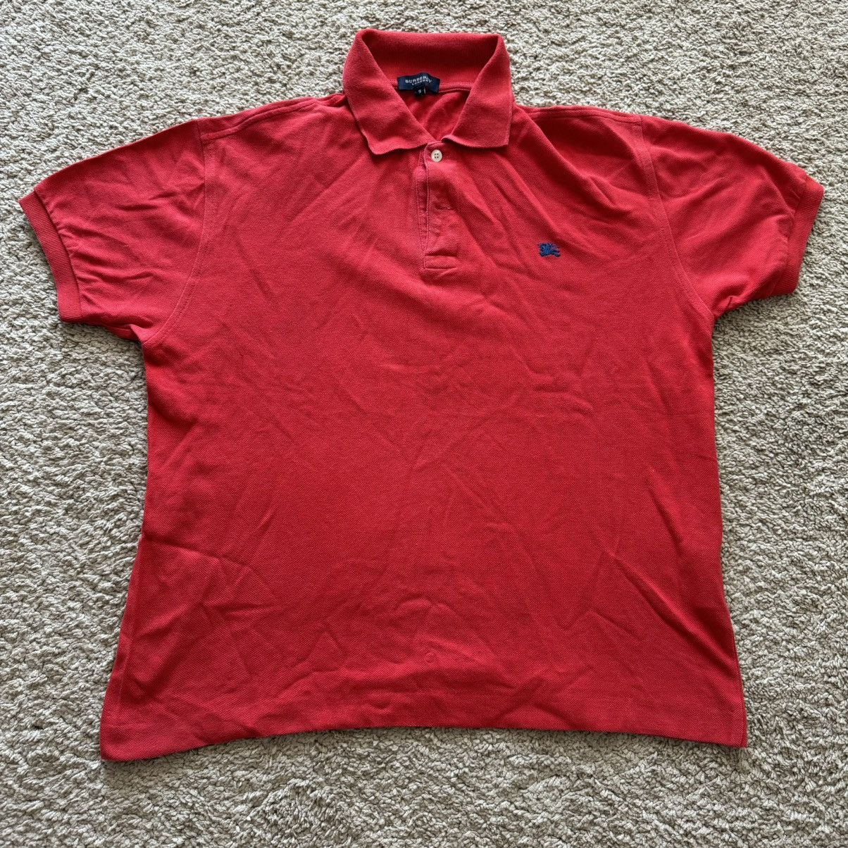 Burberry × Vintage polo burberry red Size US M / EU 48-50 / 2 - 1 Thumbnail