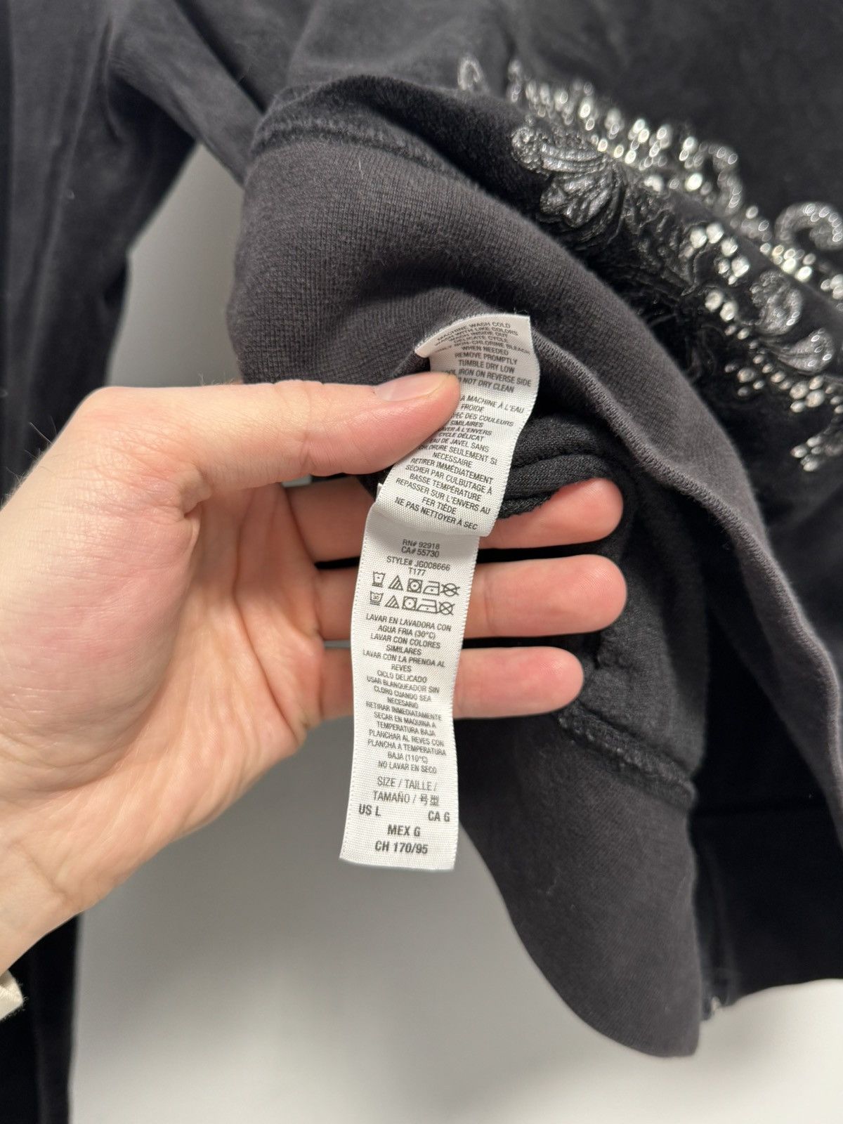 Juicy Couture Vintage Juicy Couture Y2K Glam Velour Black Zip Up Hoodie Size L / US 10 / IT 46 - 14 Thumbnail