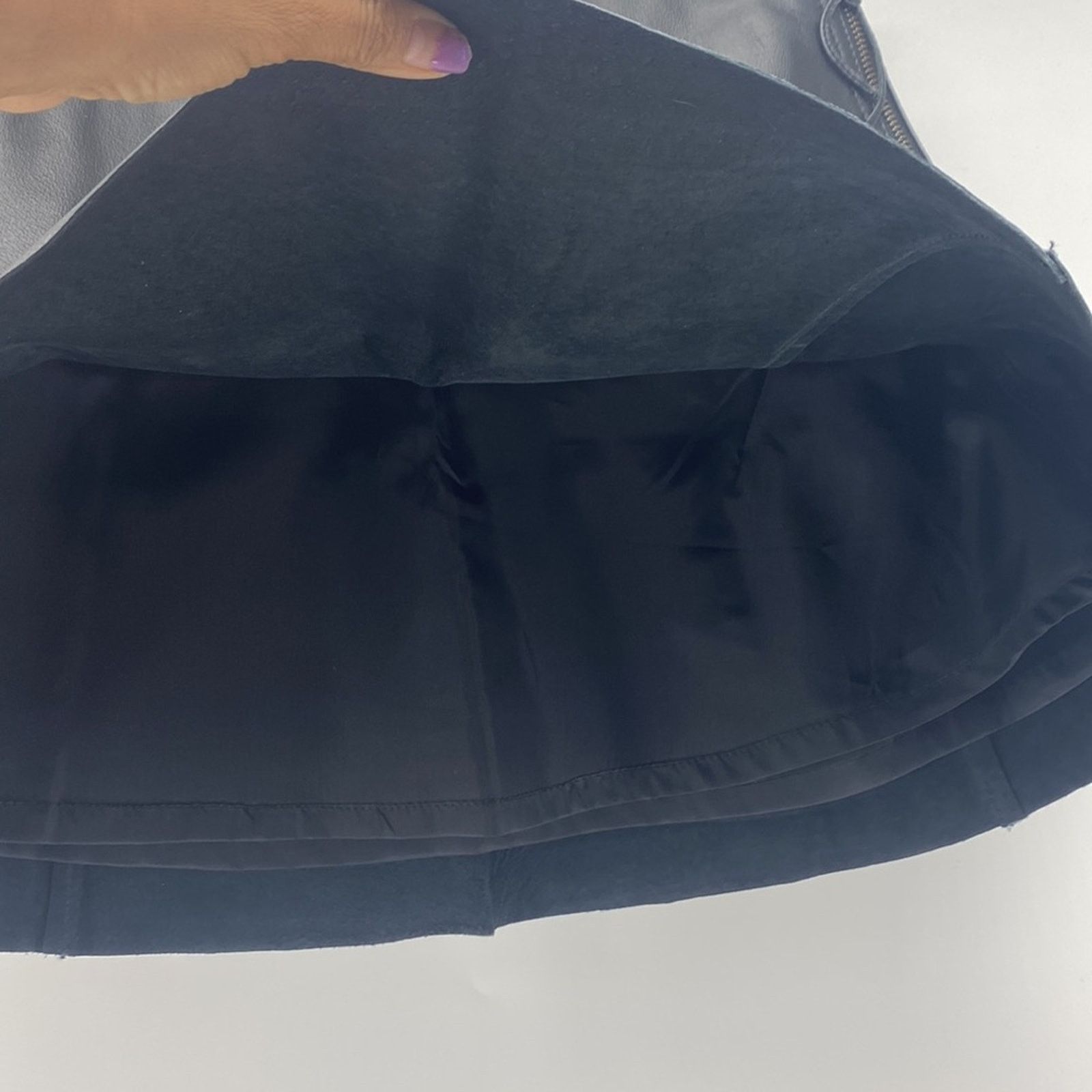 Other Vintage Newport News leather min skirt flare black sz 4 Size 27" / US 4 / IT 40 - 5 Thumbnail