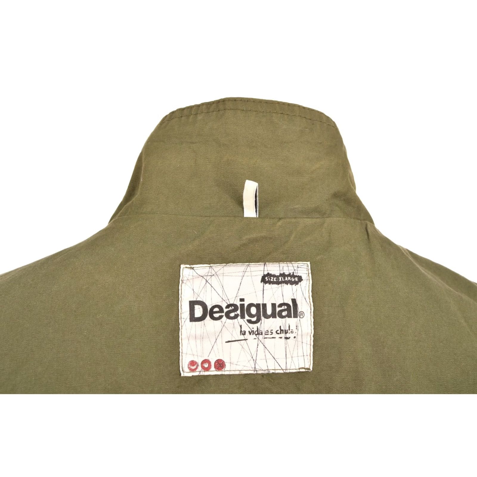 Desigual Desigual Be Different Khaki Army Military Jacket XL Men Size XL Green Military Jacket Mens Size US XL / EU 56 / 4 - 7 Thumbnail