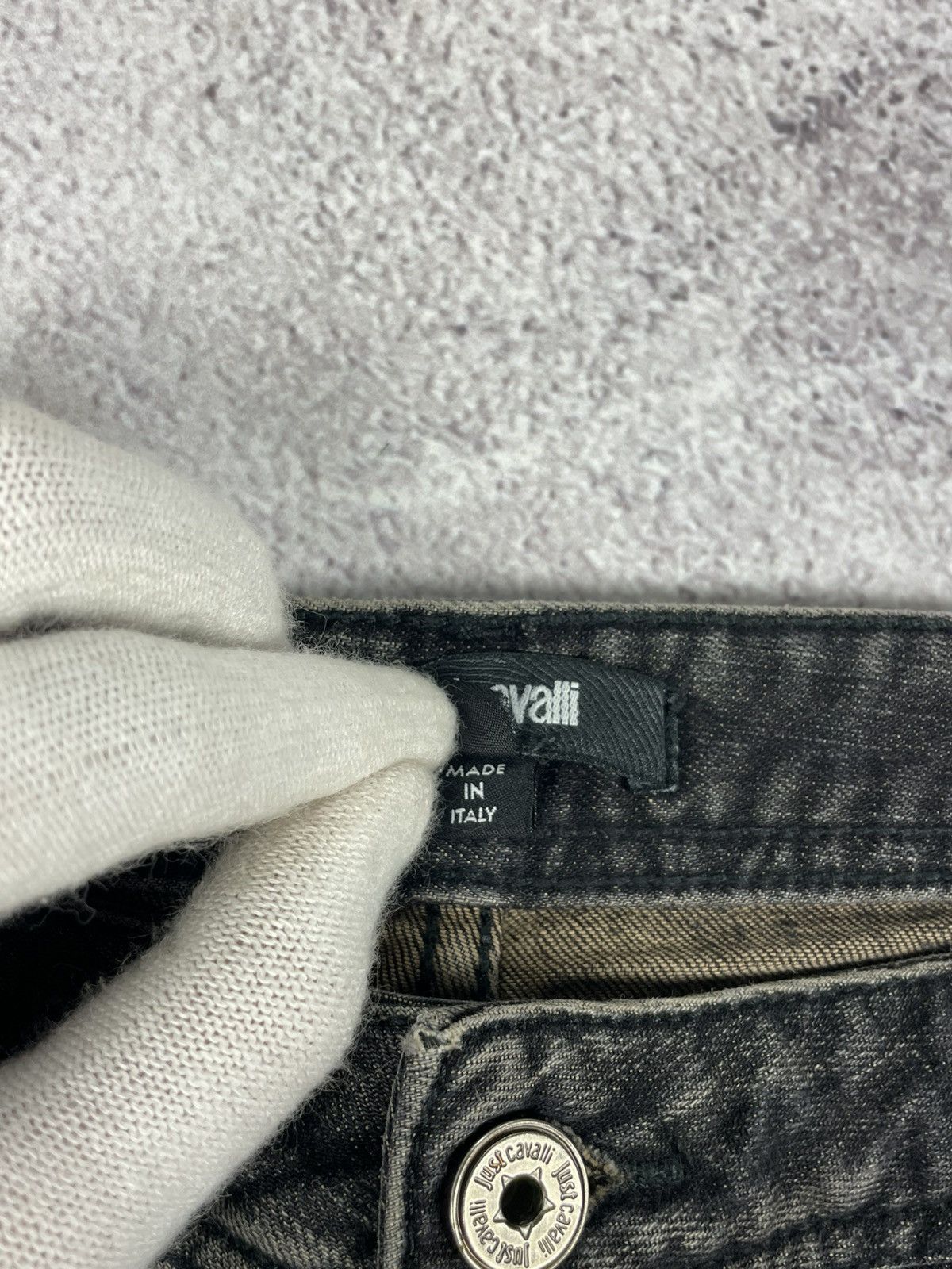 Jean × Just Cavalli × Roberto Cavalli Just Cavalli Jeans Y2K Denim Pants Biker style Size 28 Size 28" / US 6 / IT 42 - 6 Thumbnail