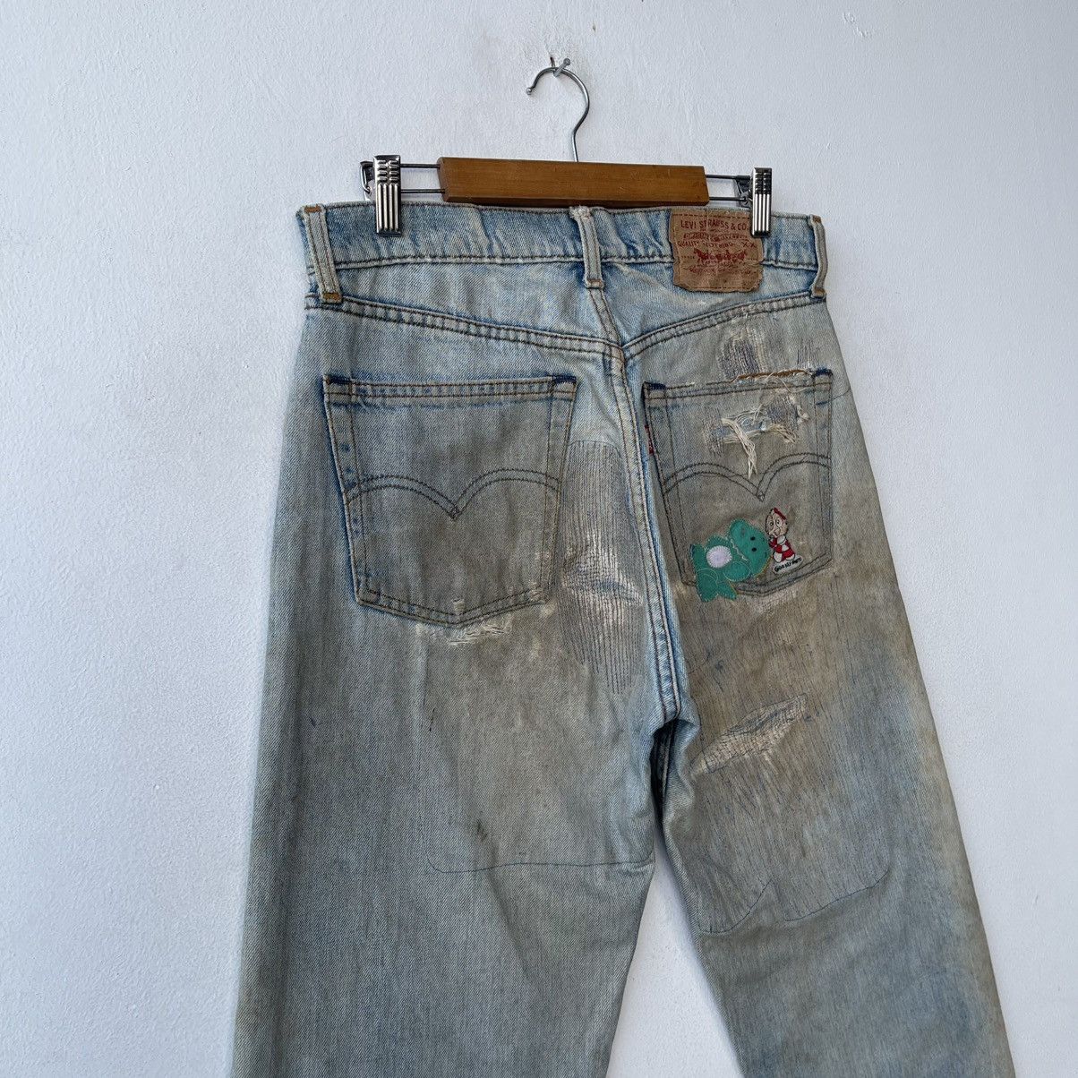Levi's Vintage Levi’s 509 Reworked Anime Pop-Art Boro Sashiko Denim Size US 31 - 12 Thumbnail