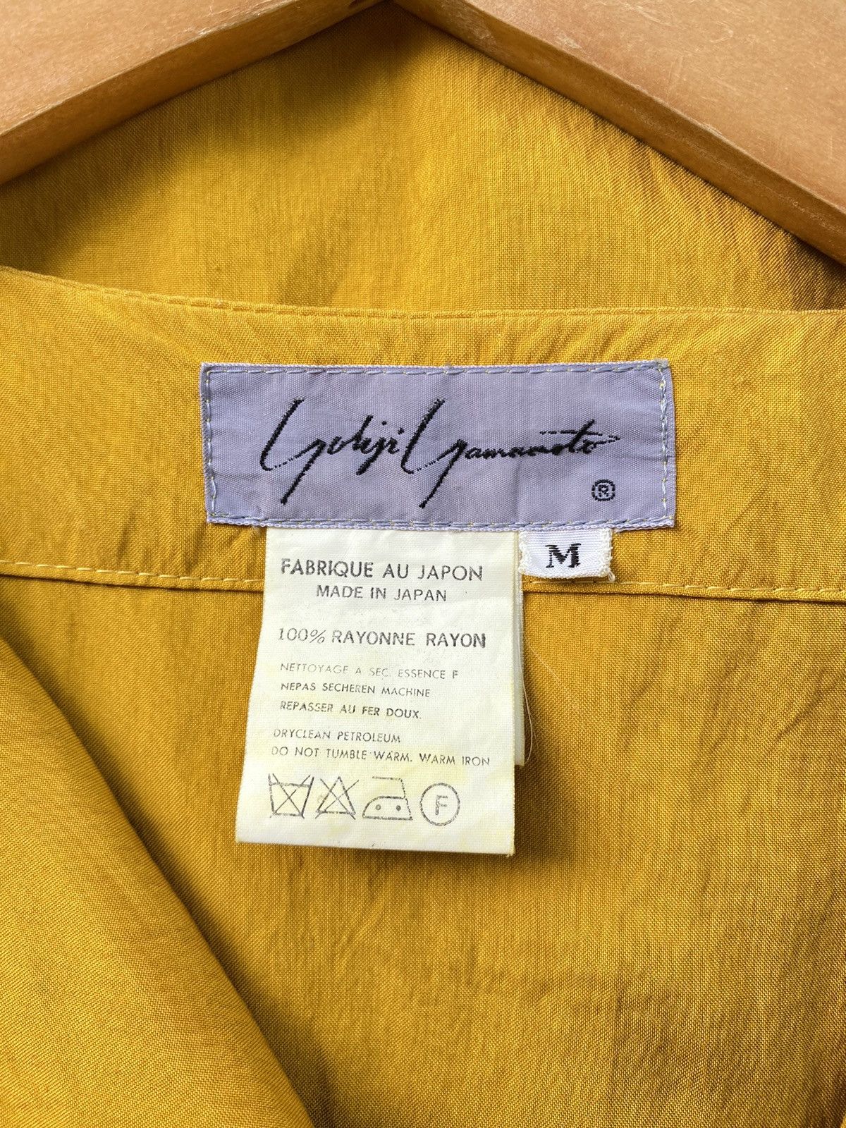 Yohji Yamamoto Yohji Yamamoto vintage yellow mustard blouse Size M / US 6-8 / IT 42-44 - 3 Thumbnail