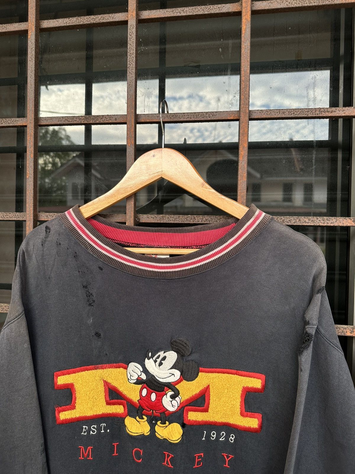 Vintage Thrashed Sun Faded MICKEY Embroydery Distressed Erd Grunge Size US M / EU 48-50 / 2 - 4 Thumbnail