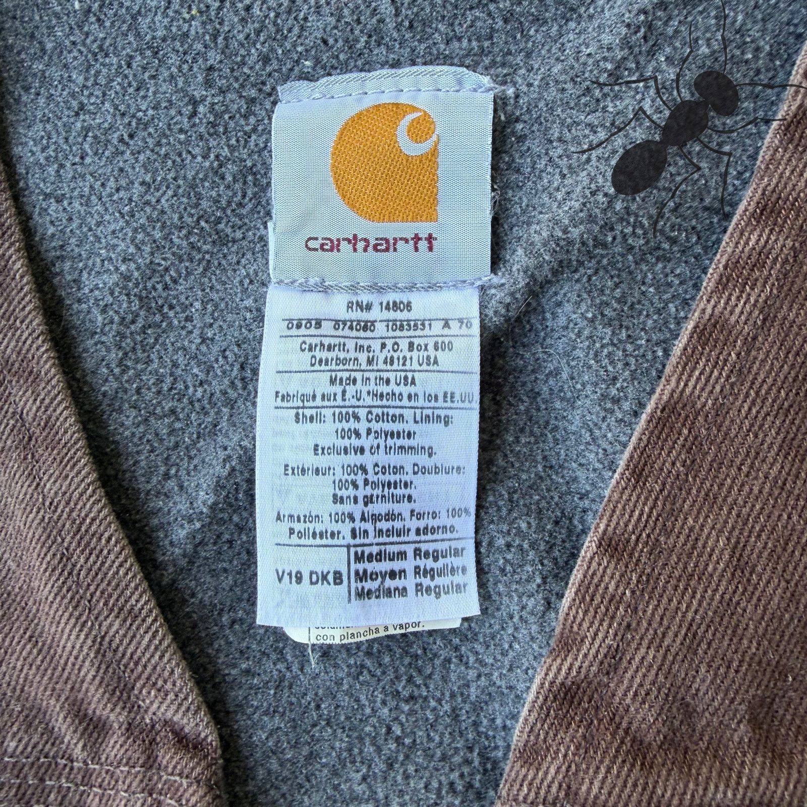 Carhartt × Vintage Carhartt V19 DKB brown work wear vest Size US M / EU 48-50 / 2 - 3 Thumbnail