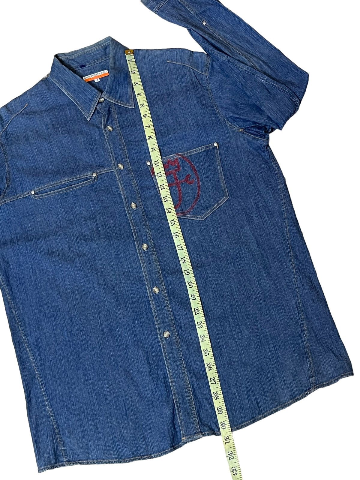Jean Charles De Castelbajac GRAIL🔥JEAN CHARLES DE CASTELBAJAC DENIM BUTTON UPS SHIRT Size US L / EU 52-54 / 3 - 11 Thumbnail