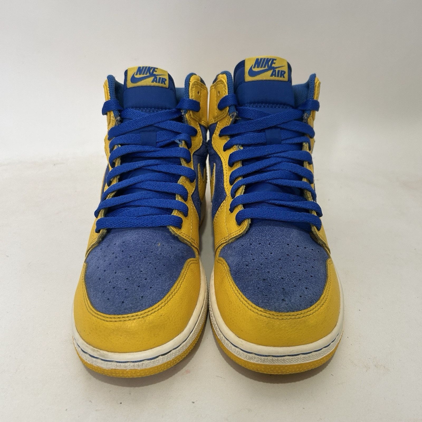 Nike Nike Air Jordan Retro 1 High OG GS “Yellow Laney Blue” 2013 Size US 8.5 / IT 38.5 - 2 Thumbnail