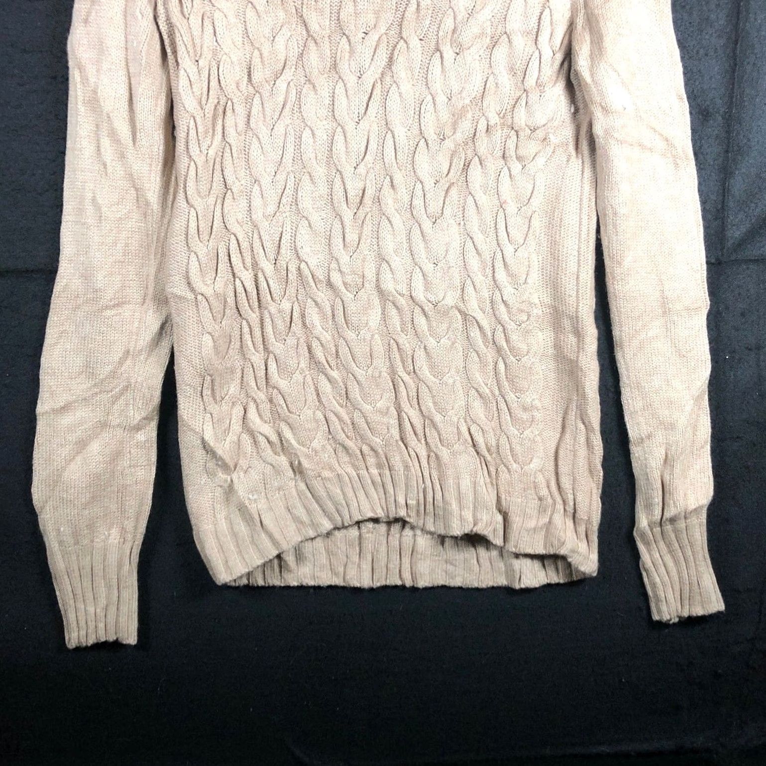 Banana Republic Banana Republic Womens Sweater Brown Mock Neck Wool Cashmere Blend Small Knit Pullover Long Sleeve Casual Workwear Preppy - Mens/Womens Size S / US 4 / IT 40 - 3 Thumbnail