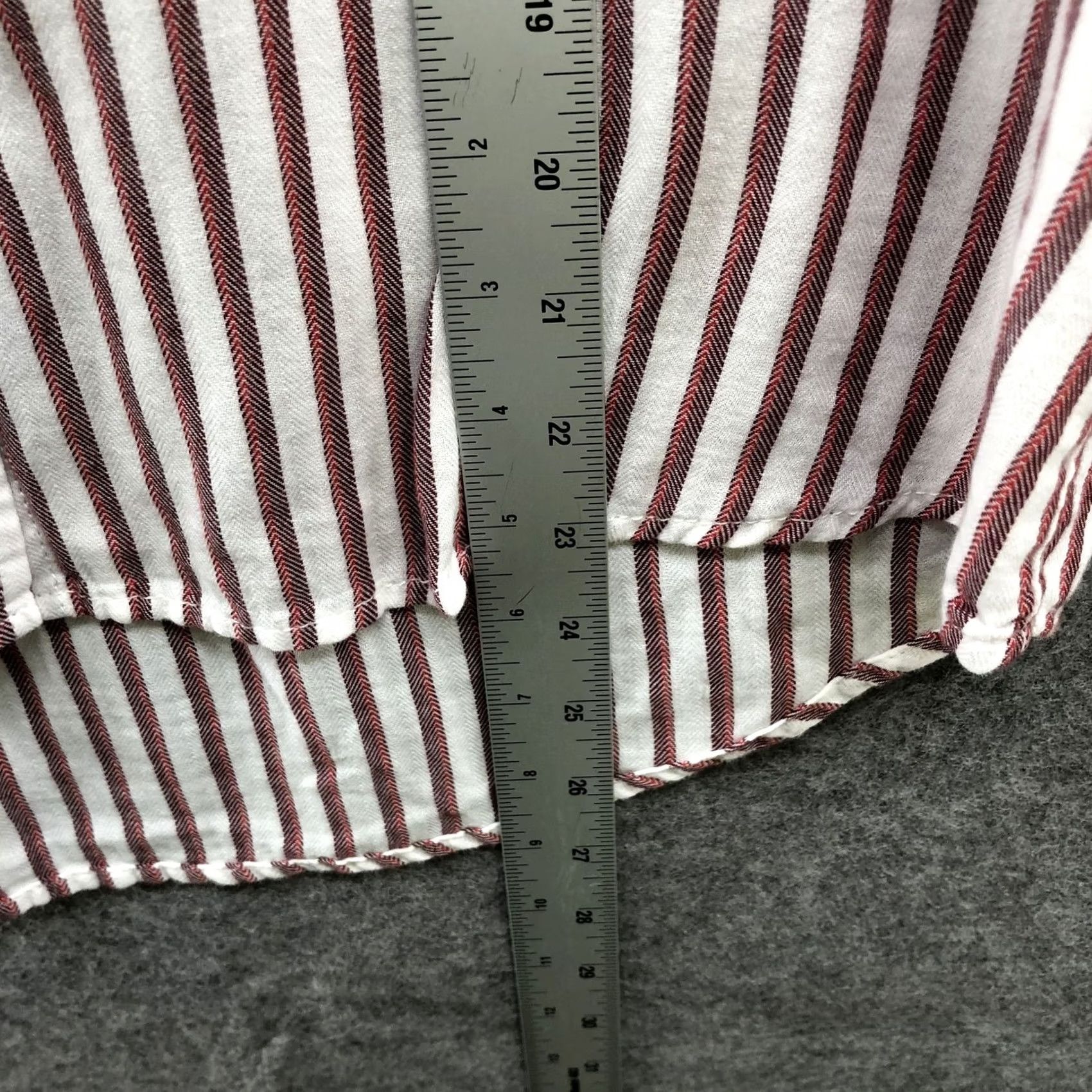 Calvin Klein Calvin Klein Button Down Shirt Womens L Pink White Stripe Cotton Relaxed Beachy Button-Up Casual Workwear Size L / US 10 / IT 46 - 7 Thumbnail