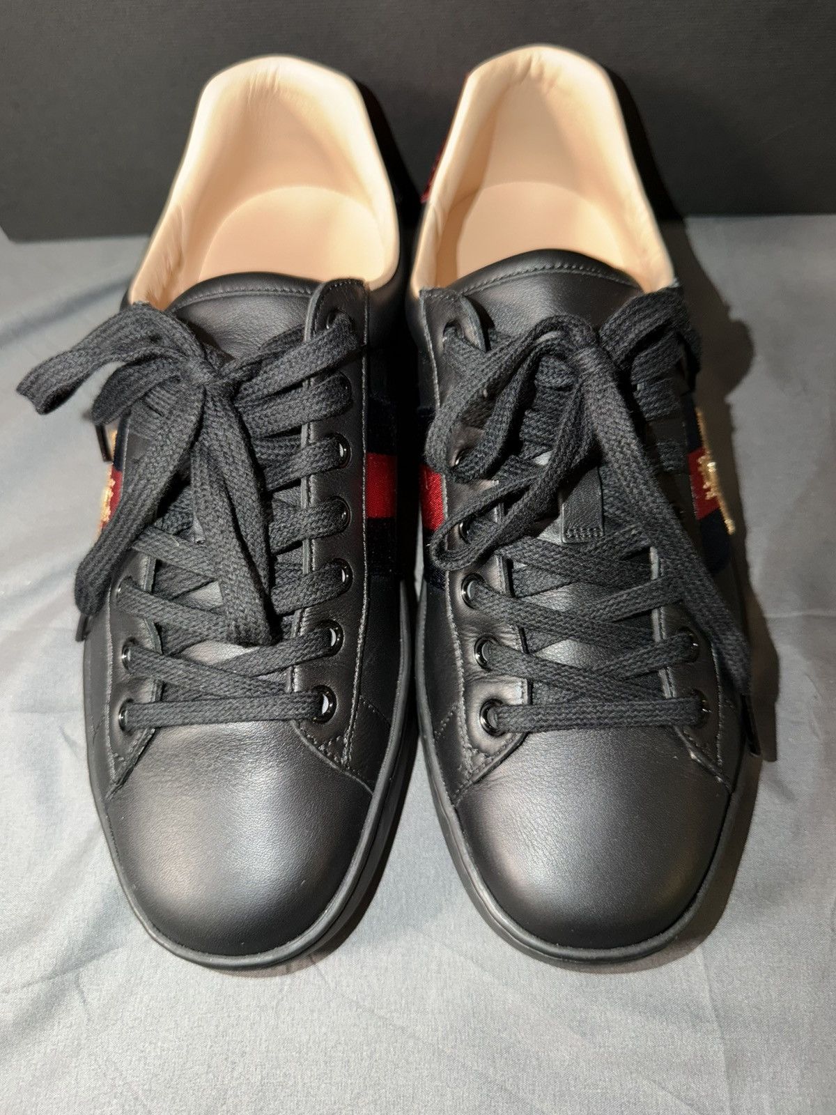 Gucci Gucci Ace Embroidered ‘Black Bee’ Size 6.5 Gucci, 7.5/8 US M Size US 7.5 / EU 40-41 - 3 Thumbnail