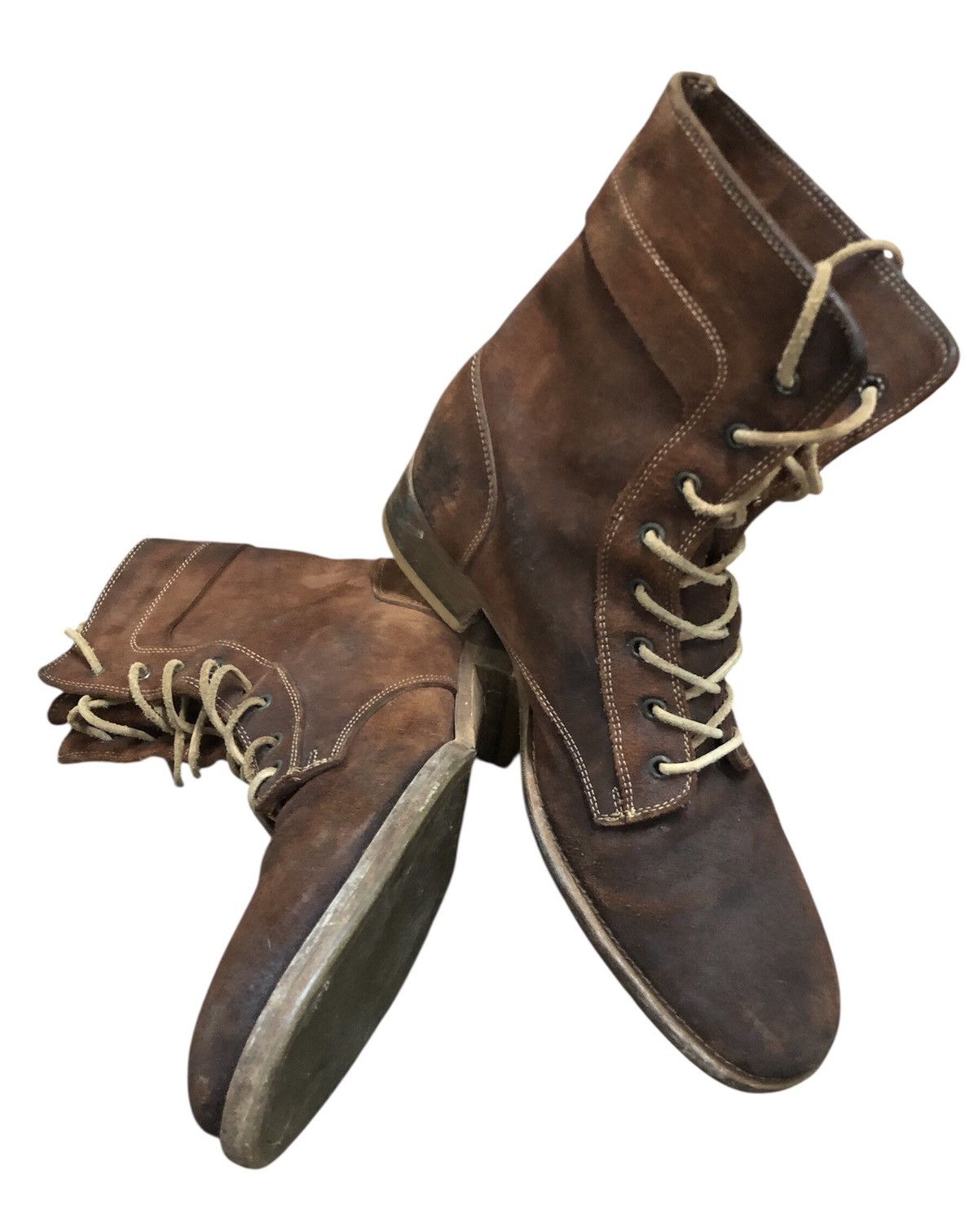 Buttero × Red Wing Vintage Buttero Boot Suede Leather Shoes Size US 9 / EU 42 - 7 Thumbnail