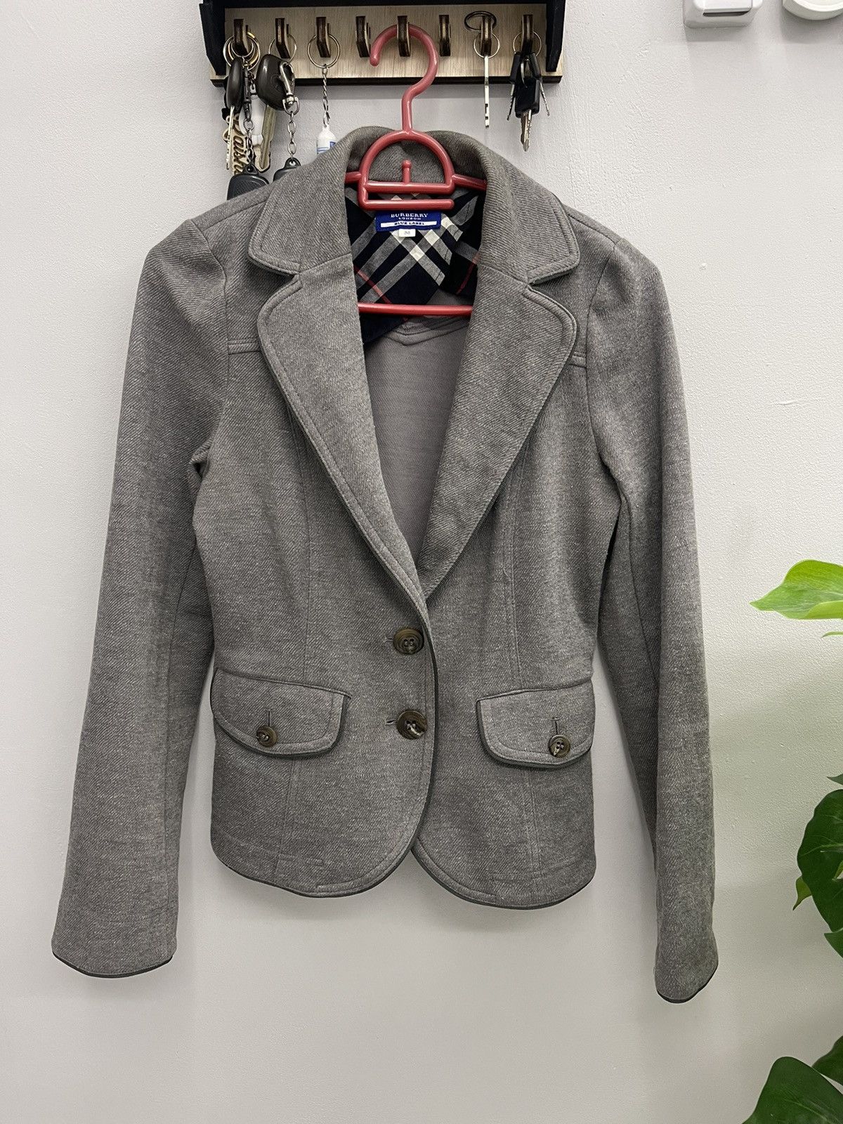 Burberry Burberry London Blue Label Grey Jacket Size XS / US 0-2 / IT 36-38 - 1 Thumbnail