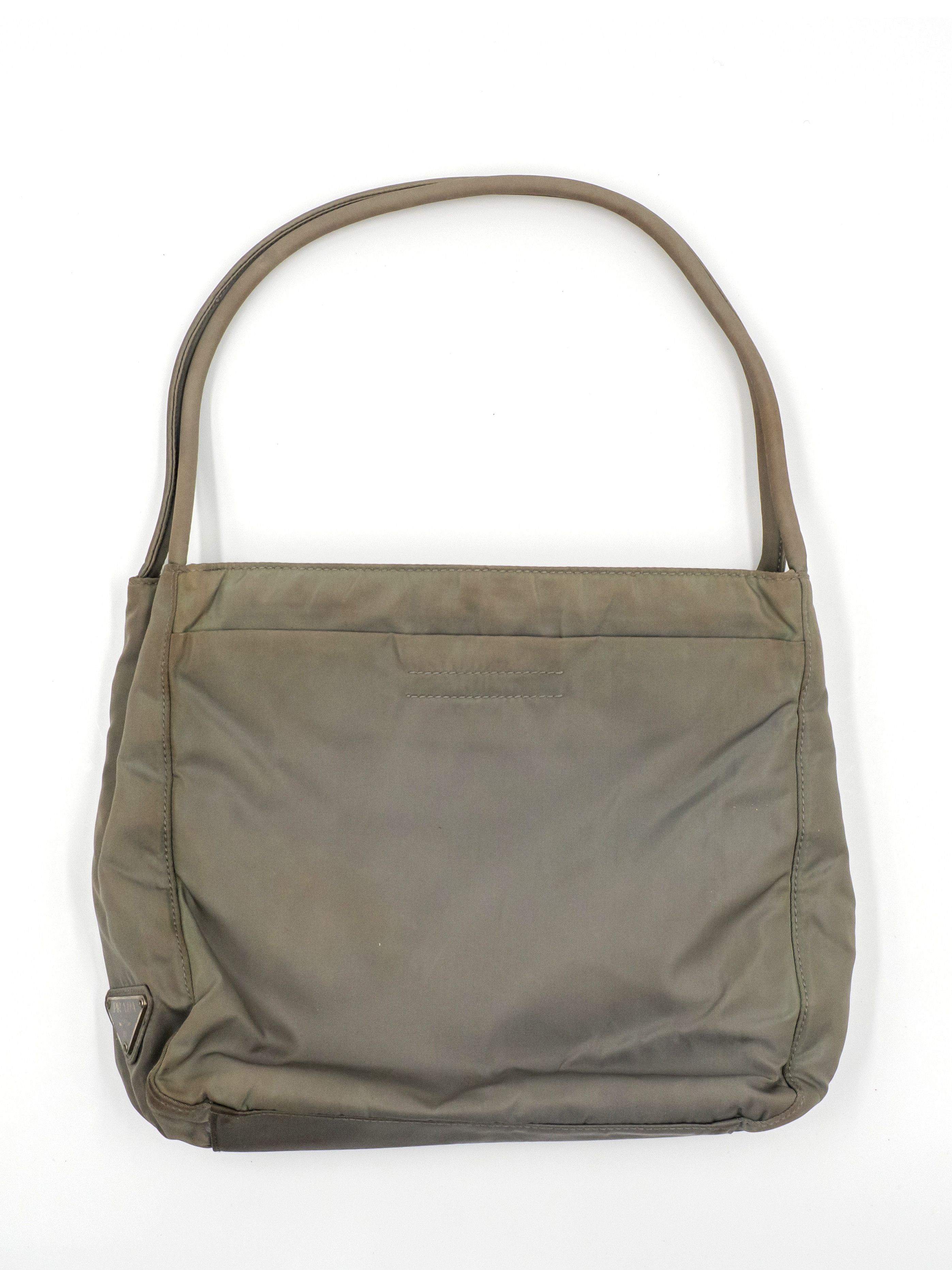 Prada Prada Light Greyish Green Nylon Shoulder Bag Size ONE SIZE - 2 Thumbnail