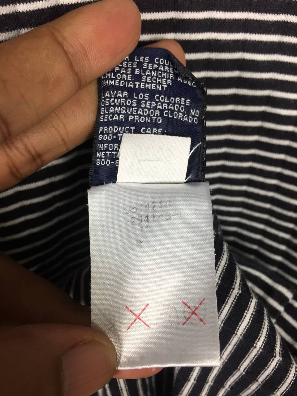 Tommy Hilfiger × Vintage Vtg Tommy Hilfiger Small Logo Striped Ringer Tee Size US M / EU 48-50 / 2 - 9 Thumbnail