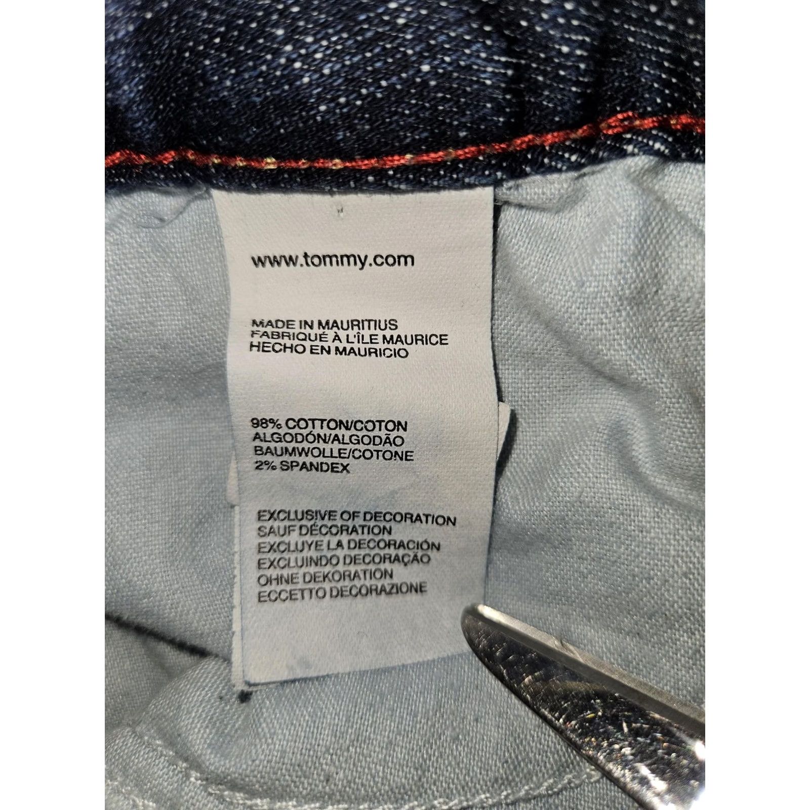 Tommy Hilfiger Tommy Hilfiger Hope Crop Jeans Womens 10 Blue Cropped Stretch Denim Casual Pants Size 32" / US 10 / IT 46 - 3 Thumbnail
