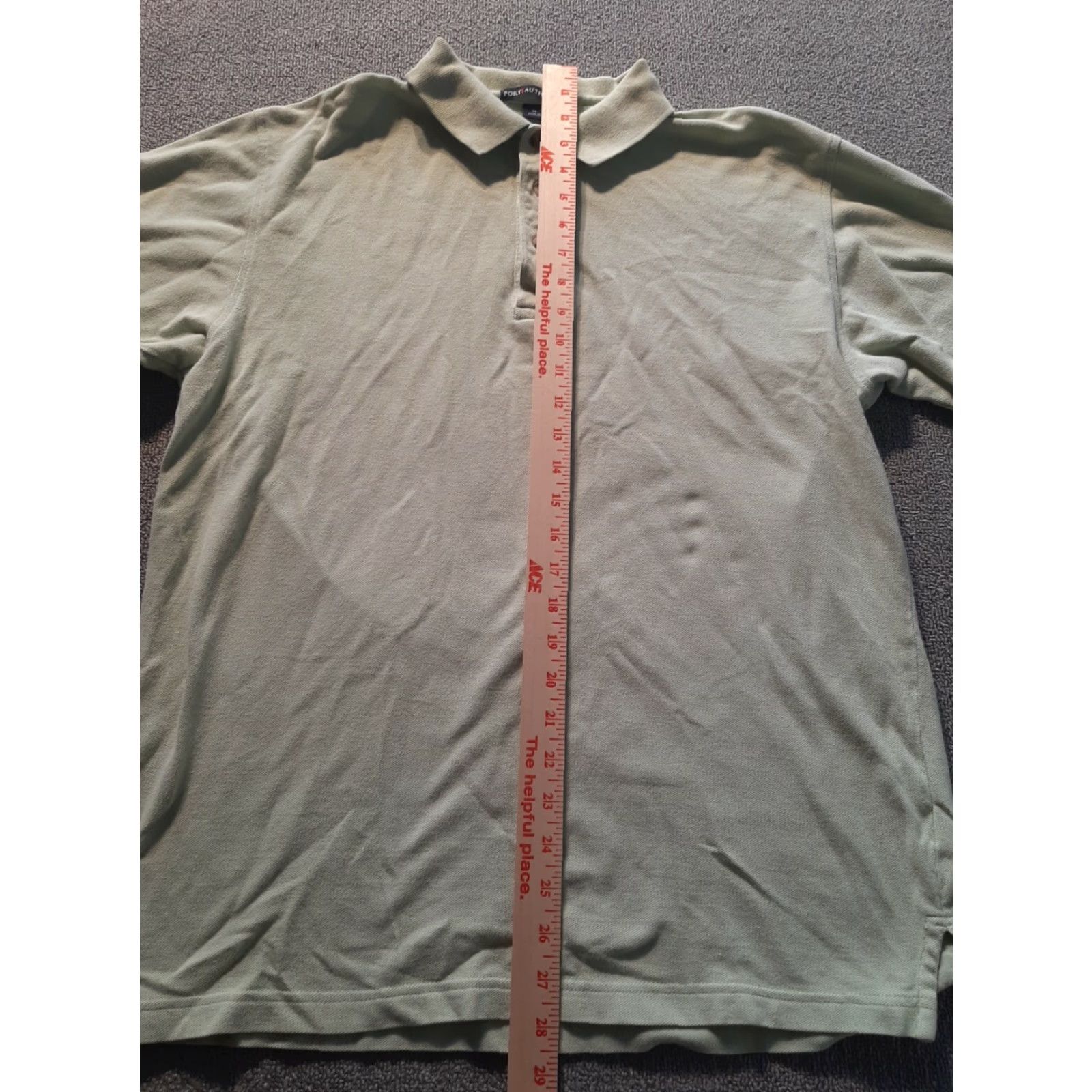 Port Authority Port Authority Men’s Light Green Short Sleeve Polo Shirt Size M Medium Size US M / EU 48-50 / 2 - 3 Thumbnail