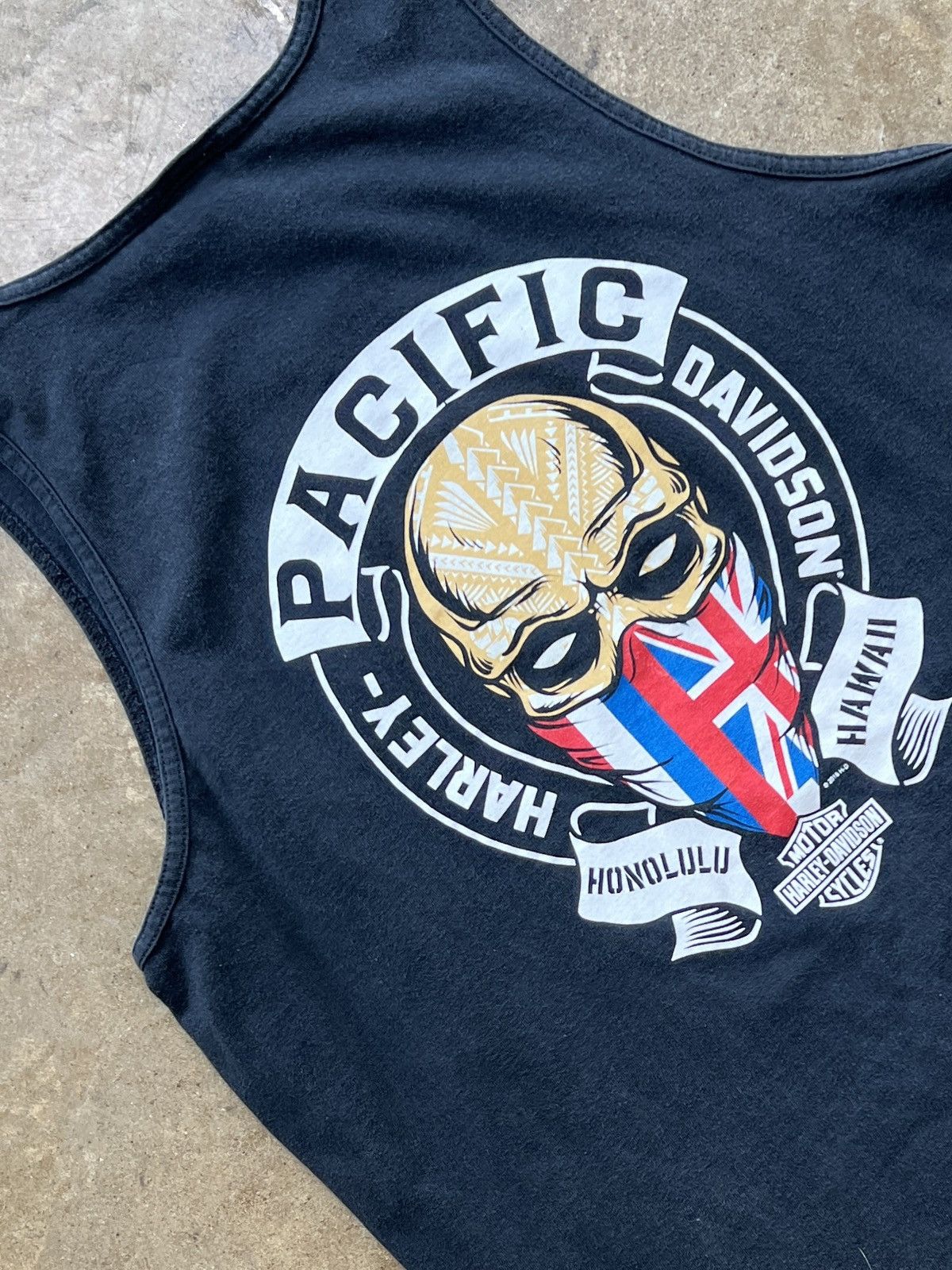 Harley Davidson Harley Davidson Pacific Hawaii Skull Muscle Tank Top Large Size US L / EU 52-54 / 3 - 1 Thumbnail