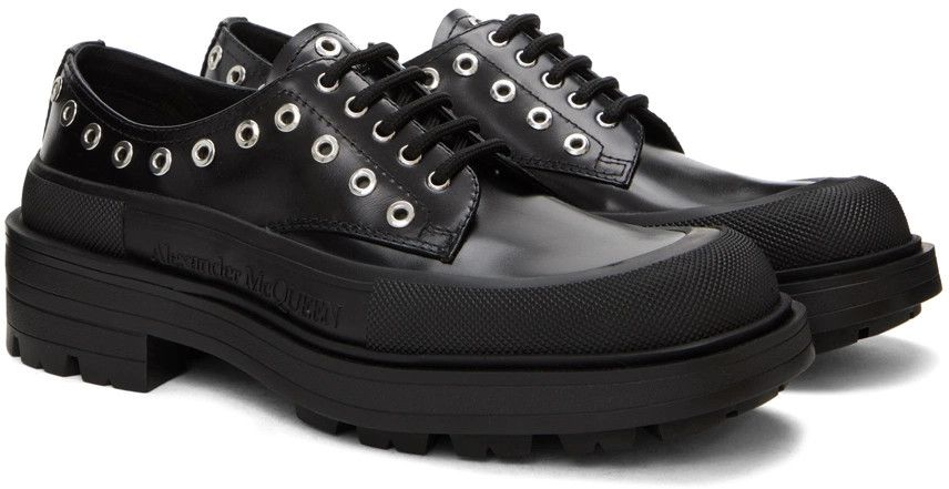 Alexander McQueen o1y1024 Laced Shoes in Black Size US 7 / EU 40 - 4 Thumbnail