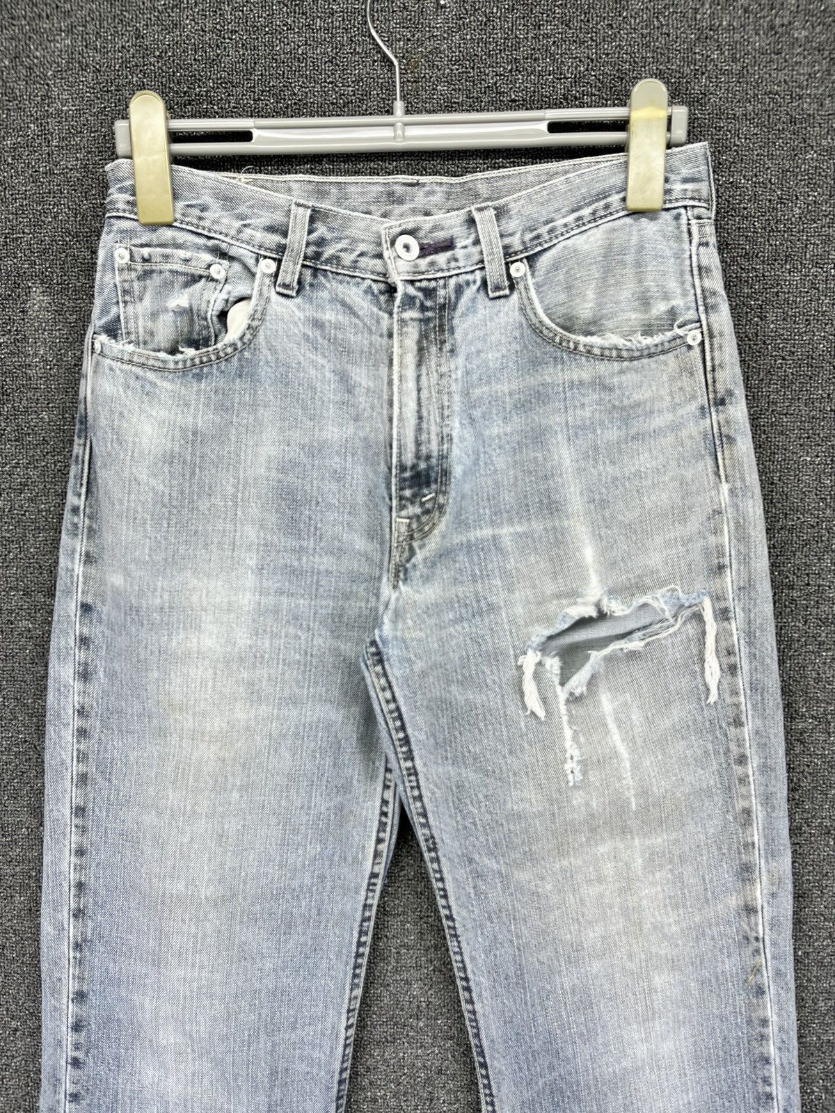 Levi's Vintage 90s Levi's Trashed Jeans Denim Pants Size US 31 - 2 Thumbnail
