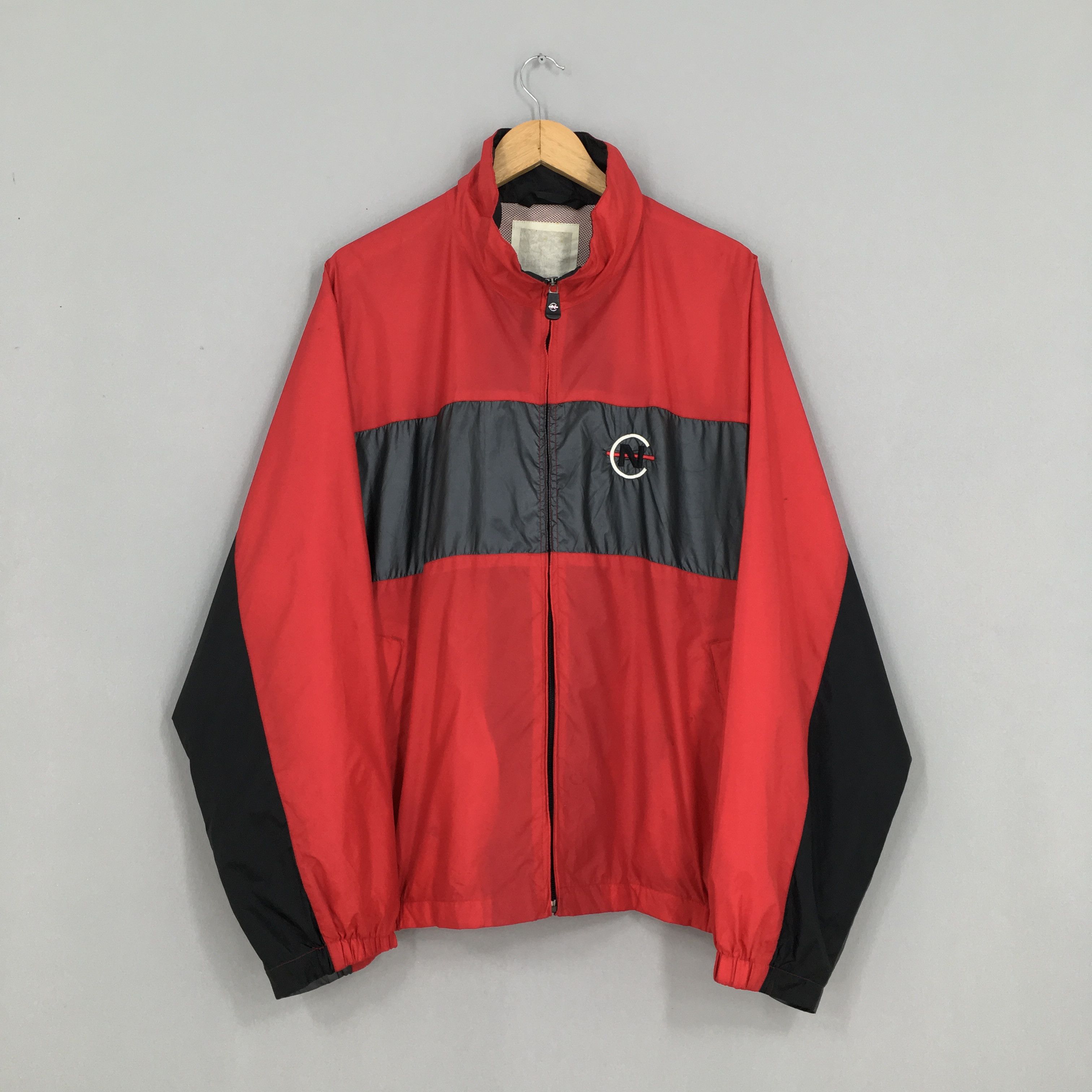 image of 90's Nautica Competition Spell Out Jacket Xlarge in Red, Men's