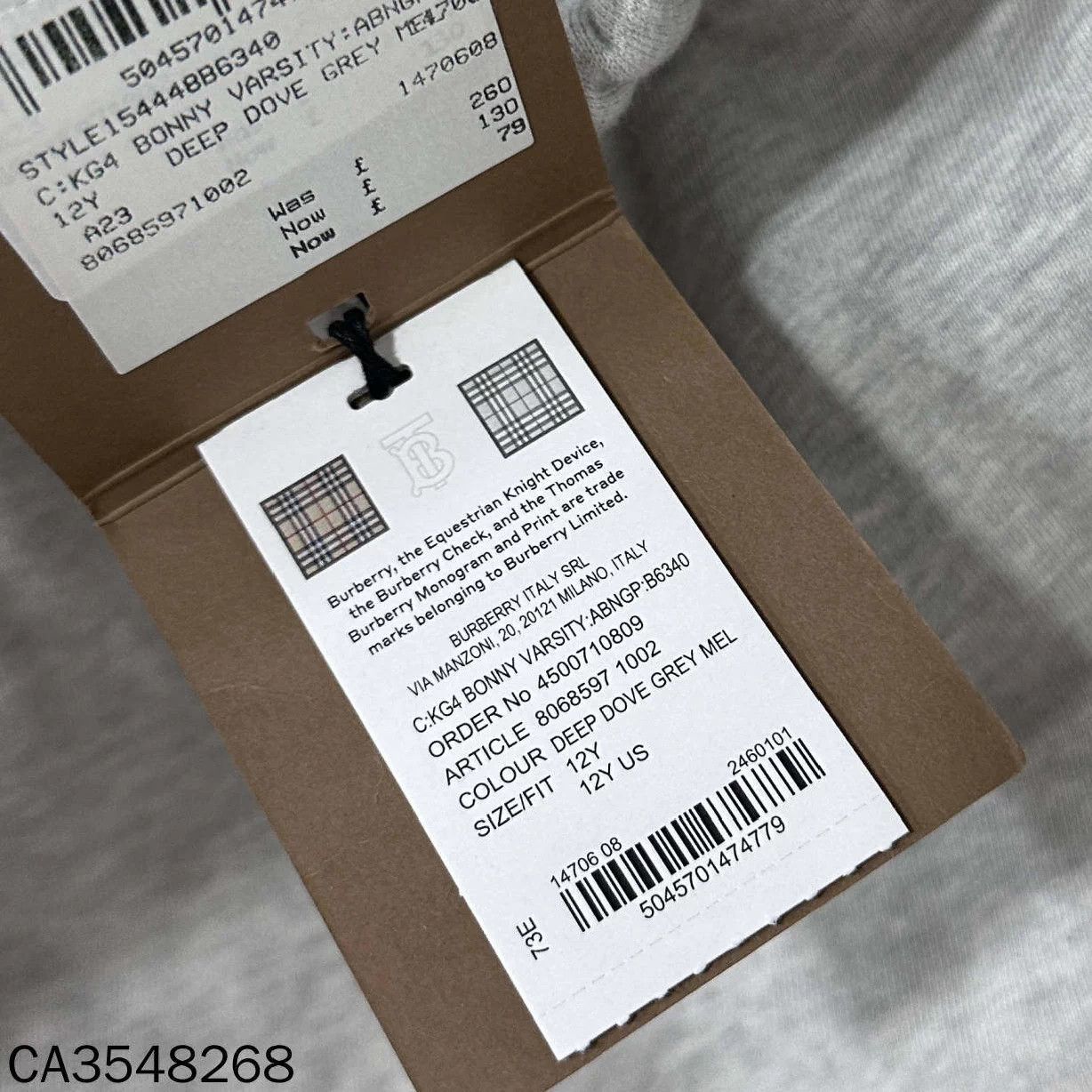 Burberry Burberry logo track pants 12Y Size 22" - 5 Thumbnail