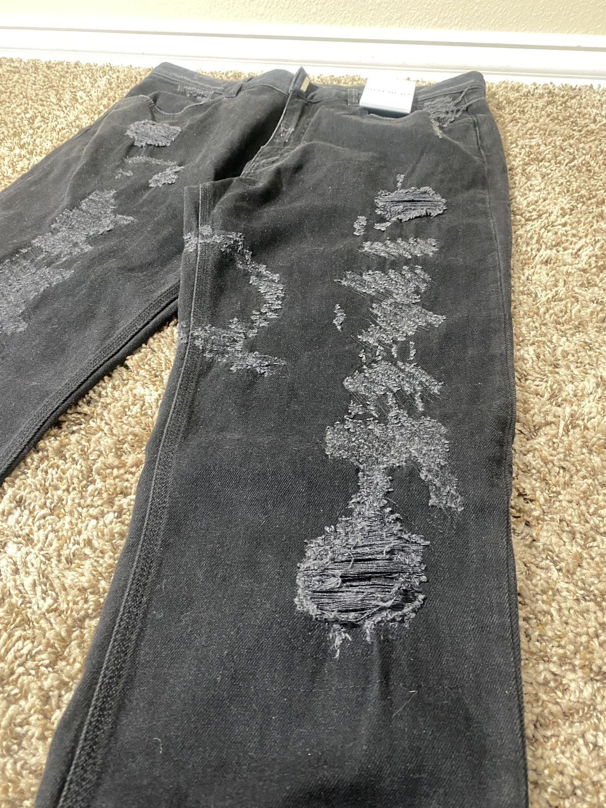 Givenchy Givenchy Matthew Williams Distressed Boro Denim Jeans 35 Size US 33 - 2 Thumbnail